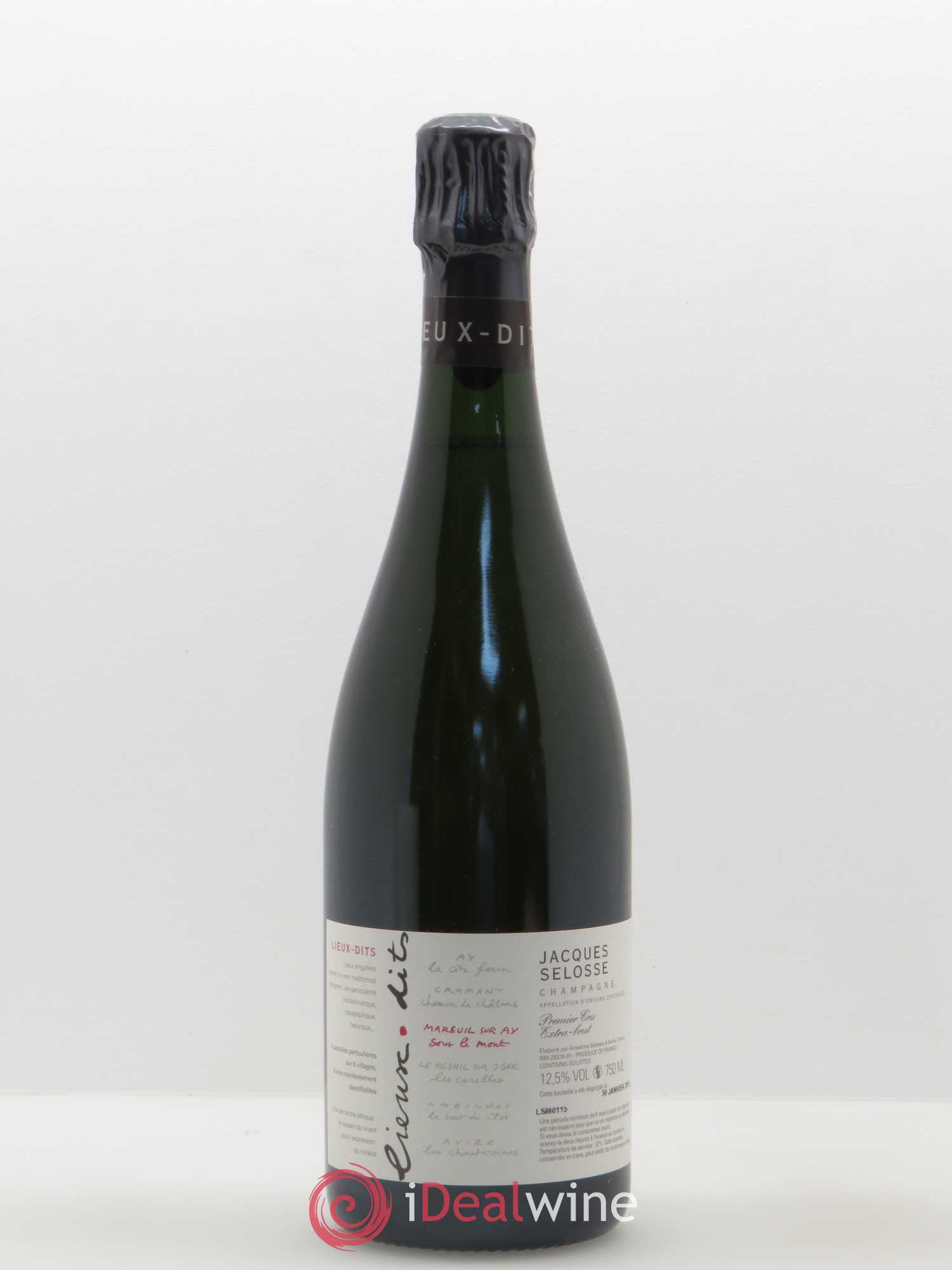Mareuil sur Ay Sous le Mont Extra-Brut Jacques Selosse - Lot de 1 bouteille - 0