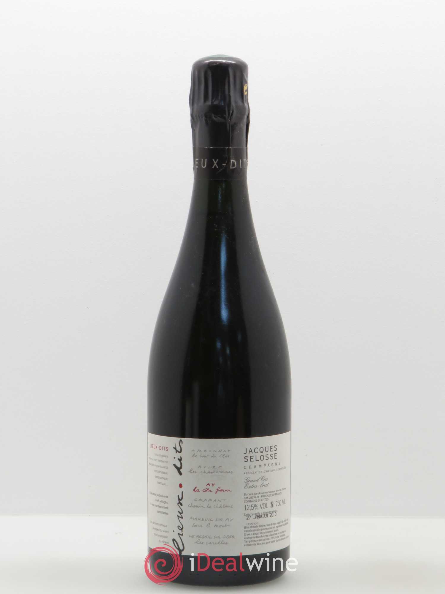 La Côte Faron Blanc de Noirs Grand Cru Extra-Brut Jacques Selosse - Lot de 1 bouteille - 0