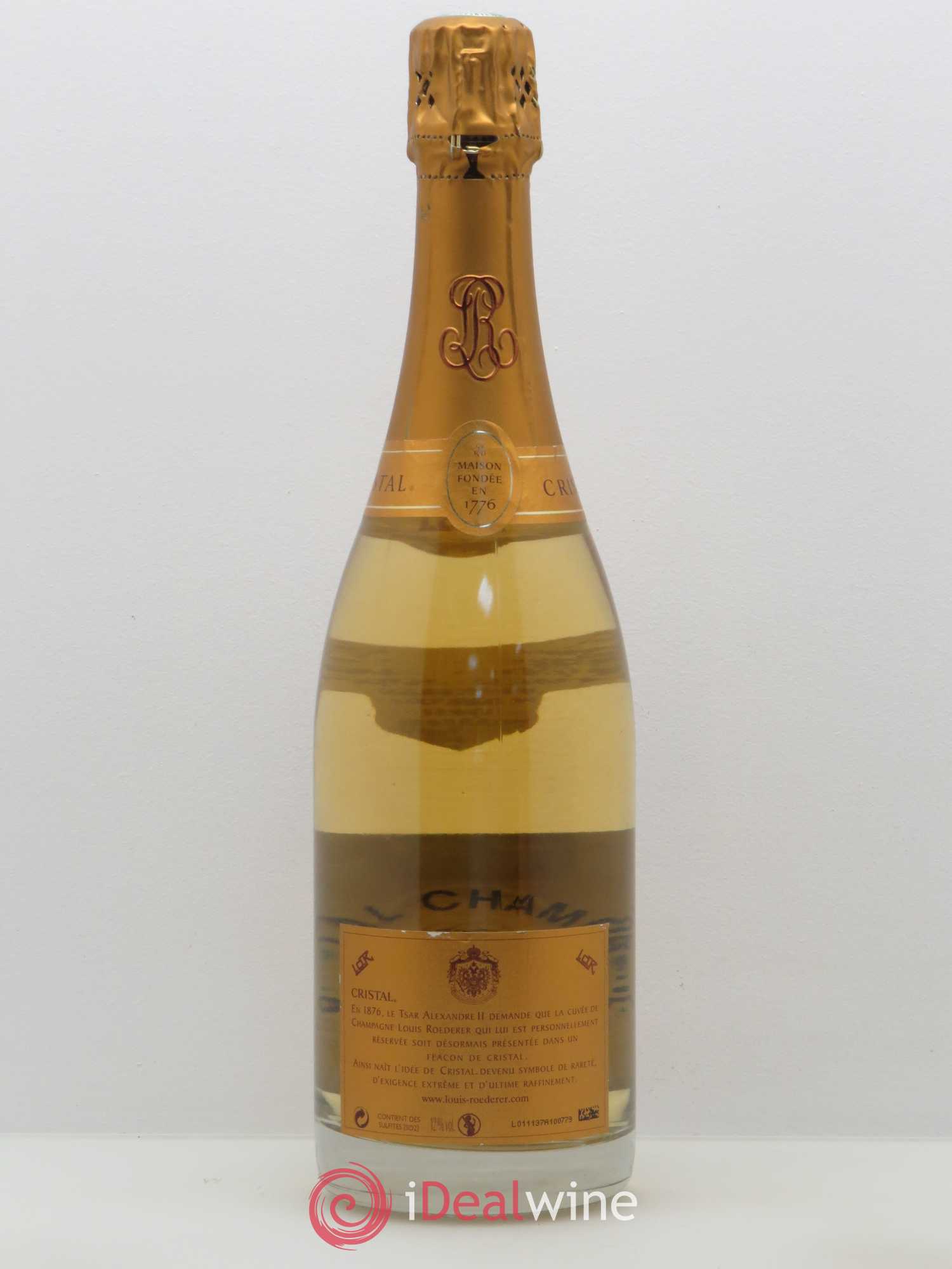 Cristal Louis Roederer 2007 - Lot de 1 bouteille - 1