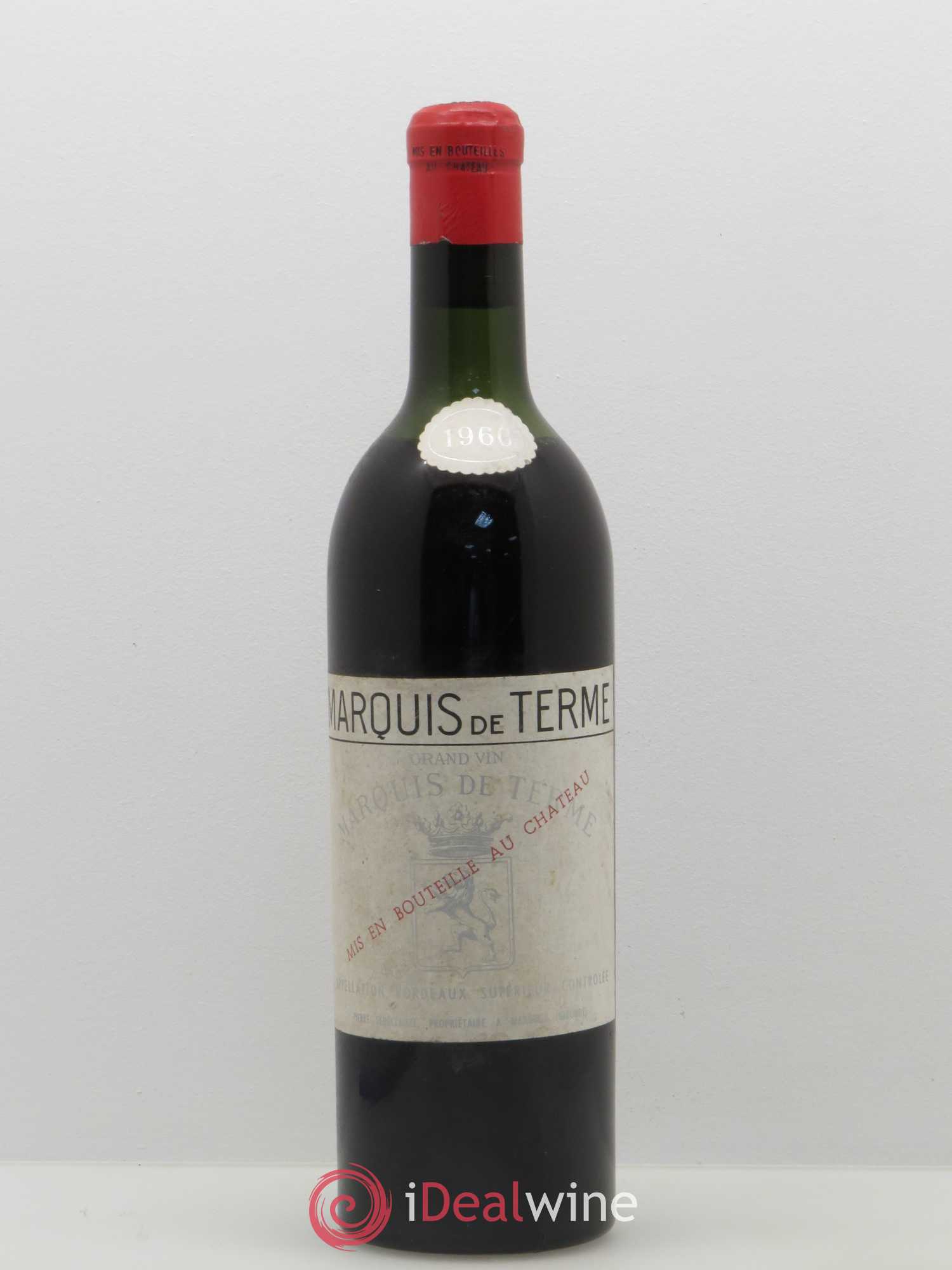 Château Marquis de Terme 4ème Grand Cru Classé 1960 - Lot de 1 bouteille - 0