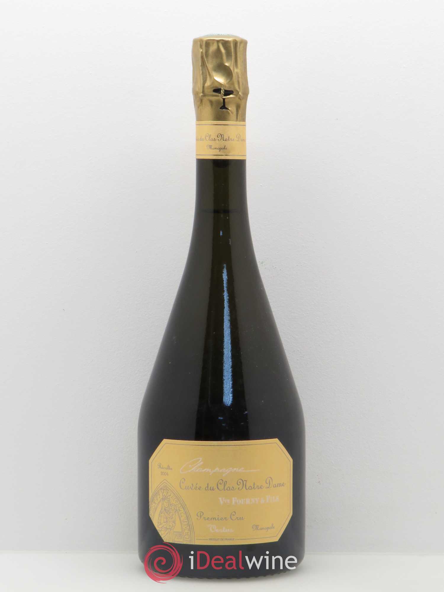 Champagne Cuvée du Clos Fg Notre Dame Extra brut Veuve Fourny 2004 - Posten von 1 Flasche - 0