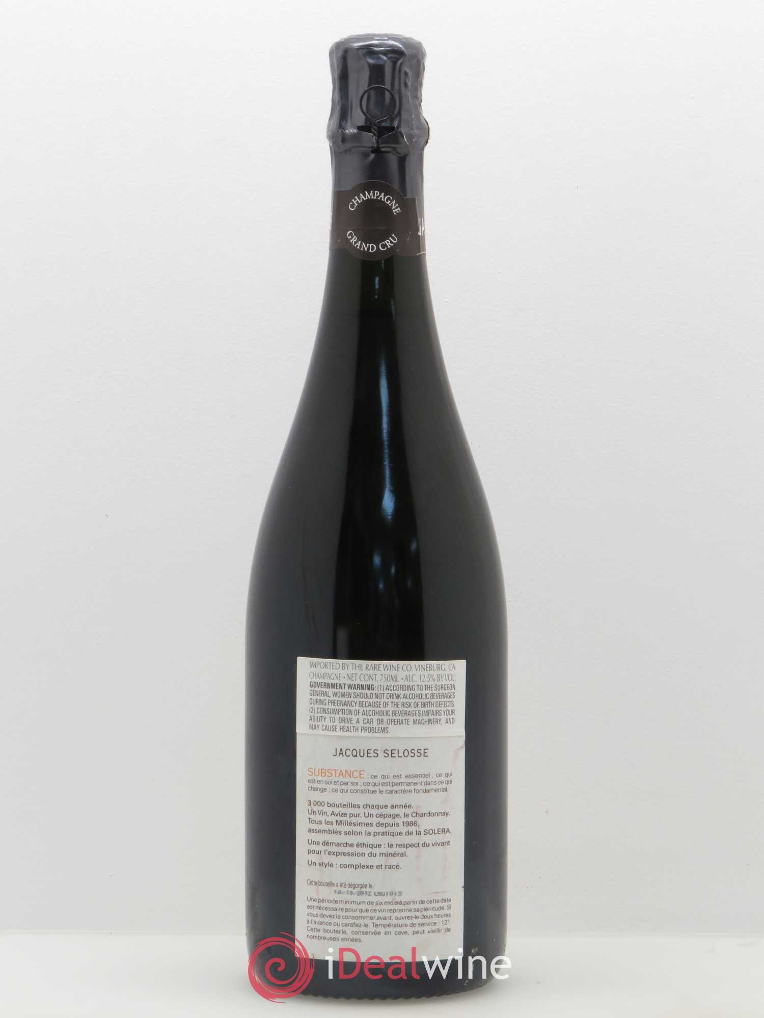 Substance Jacques Selosse - Lot de 1 bouteille - 1
