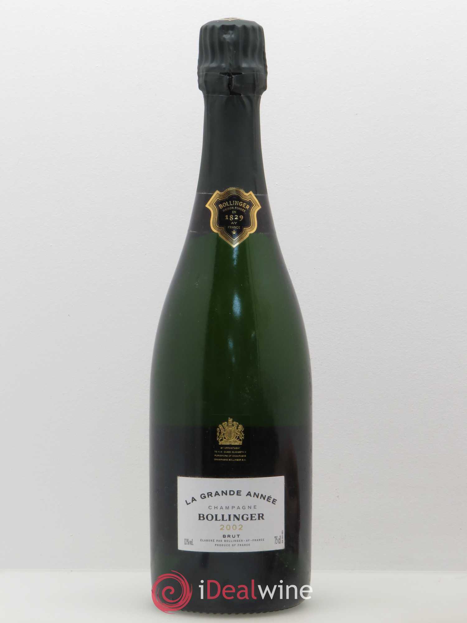 La Grande Année Brut Bollinger 2002 - Lot de 1 bouteille - 0