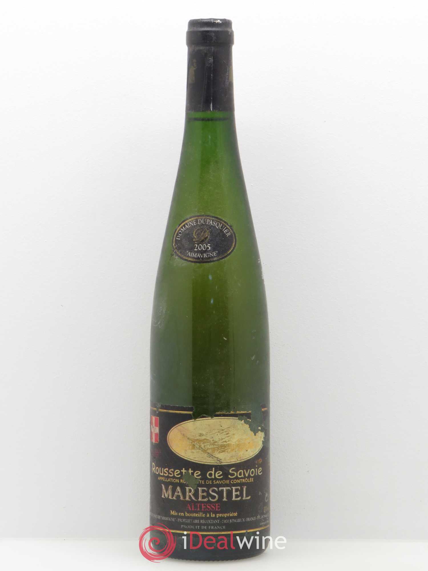 Vin de Savoie Marestel Dupasquier Rousette de Savoie Altesse 2005 - Posten von 1 Flasche - 0