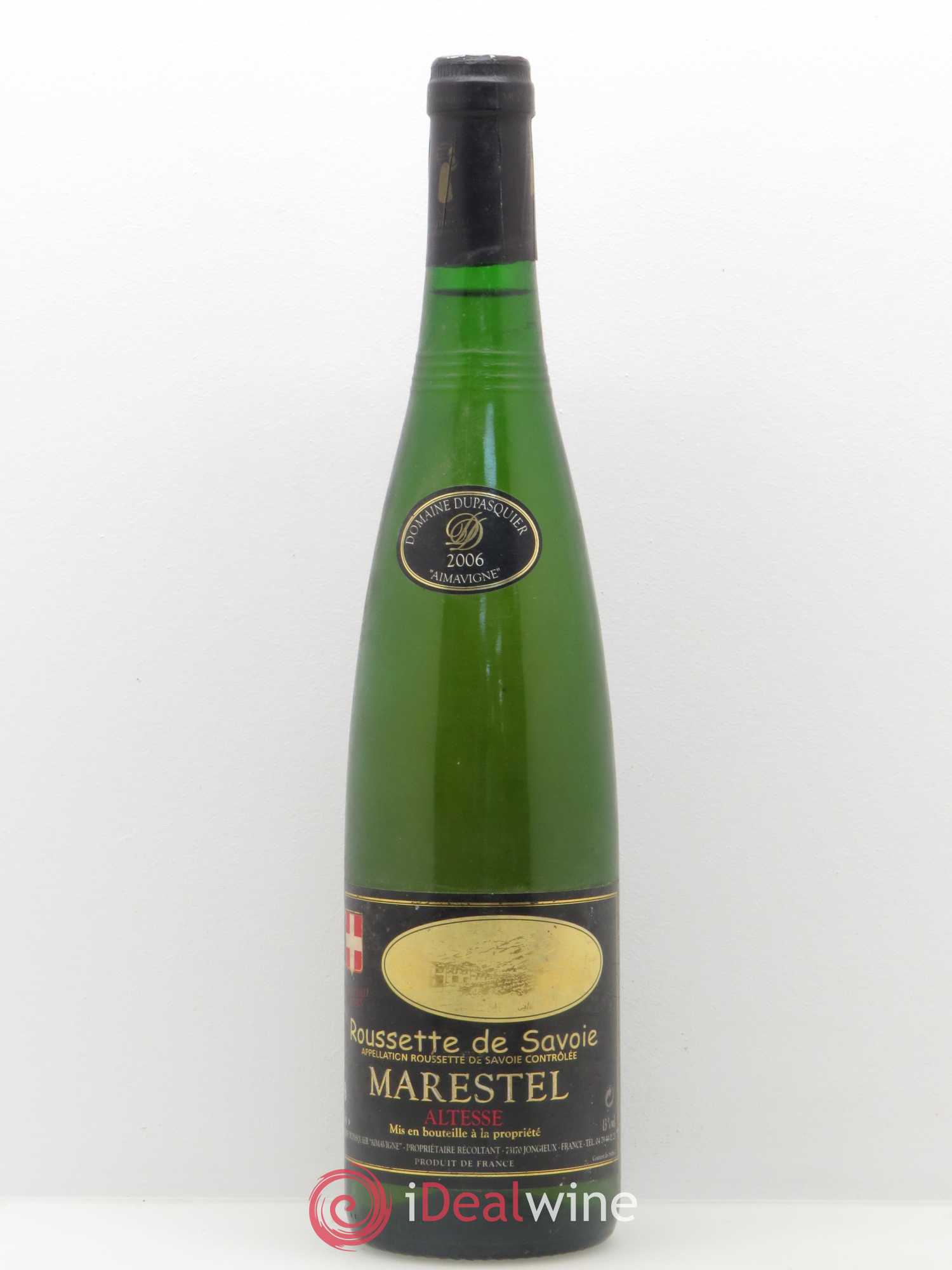 Vin de Savoie Marestel Dupasquier Rousette de Savoie Altesse 2006 - Posten von 1 Flasche - 0