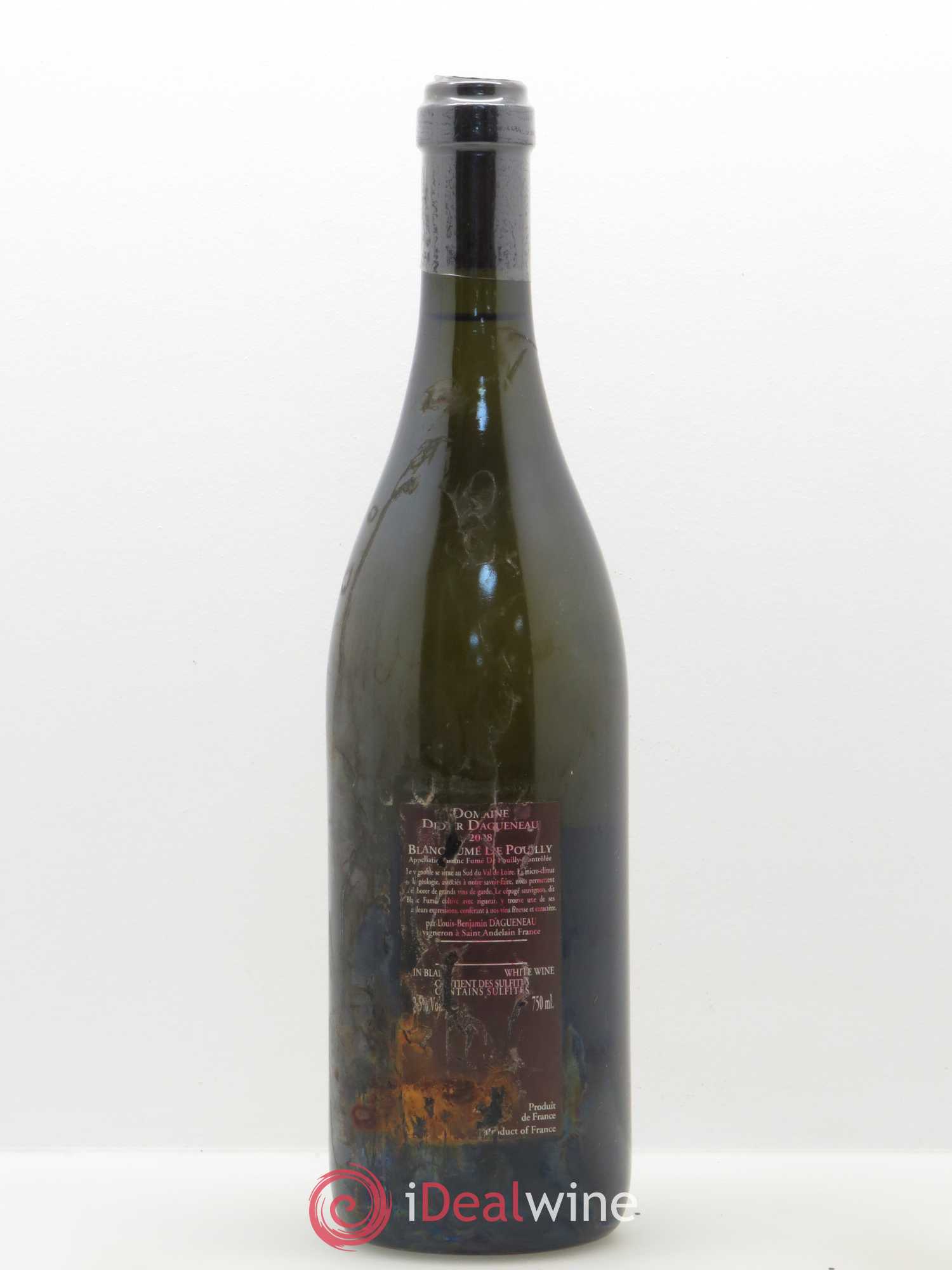 Vin de France (anciennement Pouilly-Fumé) Pur Sang Dagueneau (Domaine Didier - Louis-Benjamin) 2008 - Lot de 1 bouteille - 1