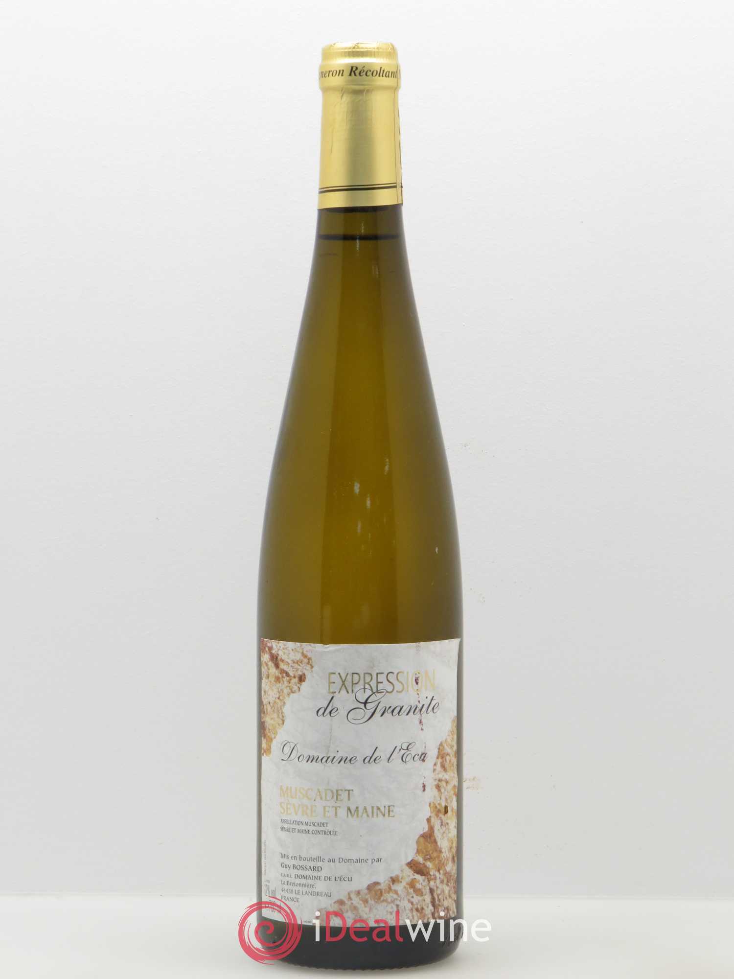 Vin de France (anciennement Muscadet-Sèvre-et-Maine) Expression de Granite Domaine de L'Ecu (supposé 2005) - Lot de 1 bouteille - 0