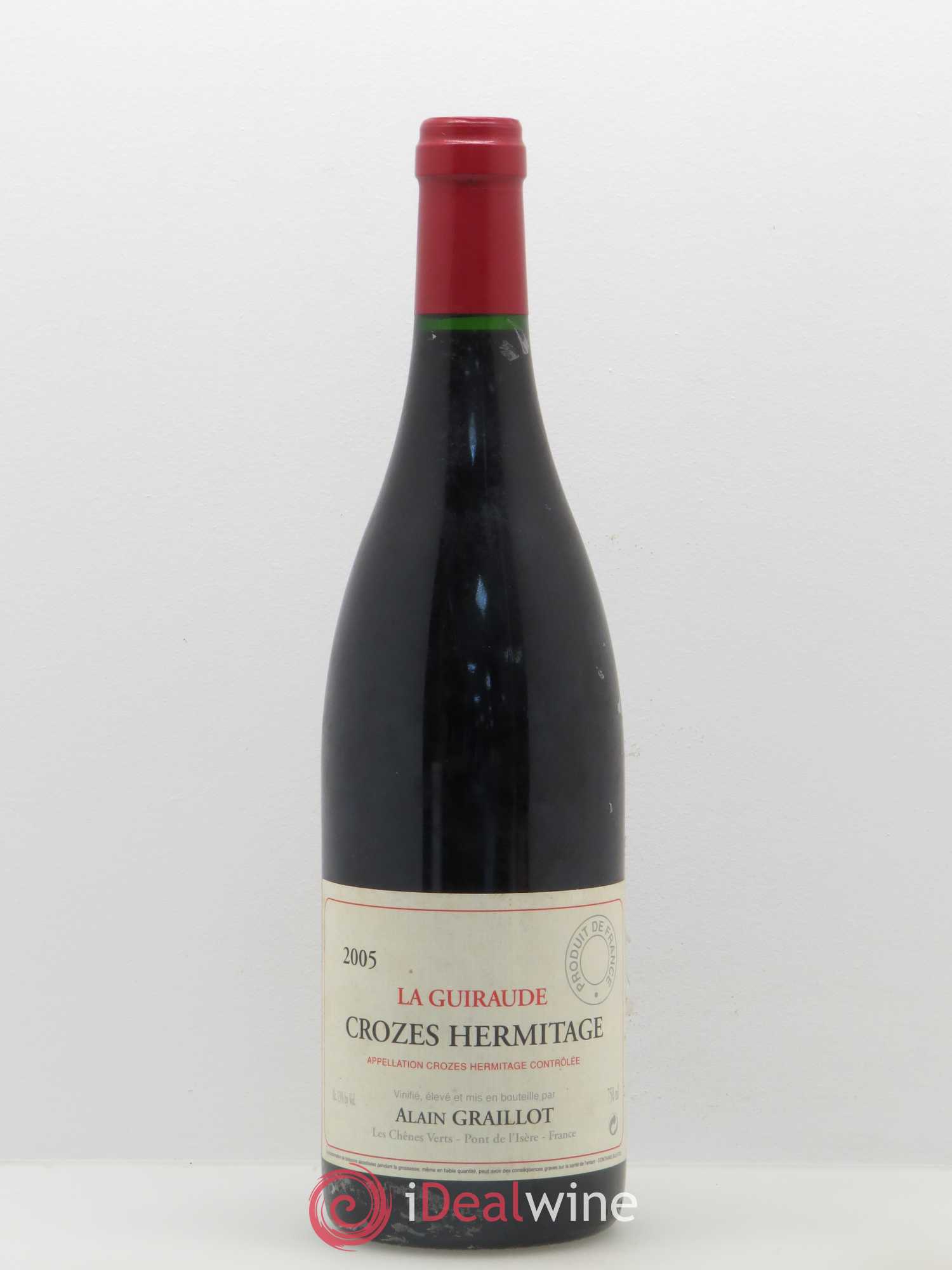 Crozes-Hermitage La Guiraude Domaine Graillot 2005 - Lot de 1 bouteille - 0