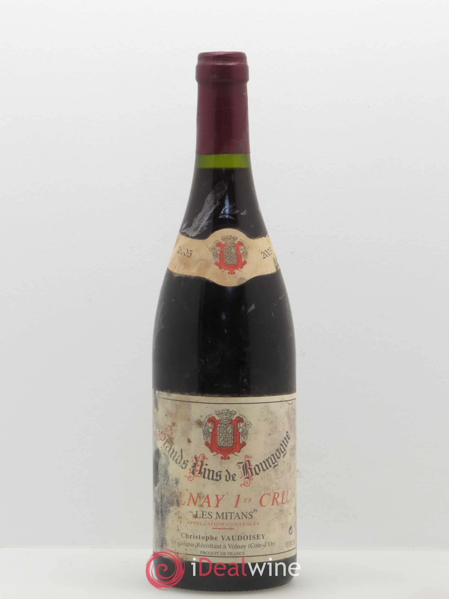 Volnay 1er Cru Mitans - Christophe Vaudoisey 2005 - Lot de 1 bouteille - 0