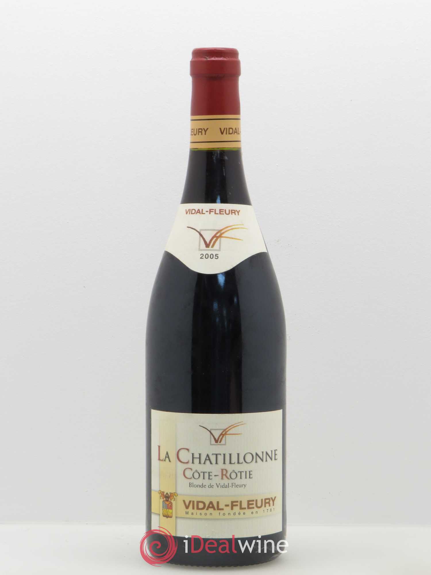 Côte-Rôtie la Chatillonne Côte Blonde Vidal Fleury 2005 - Lot de 1 bouteille - 0