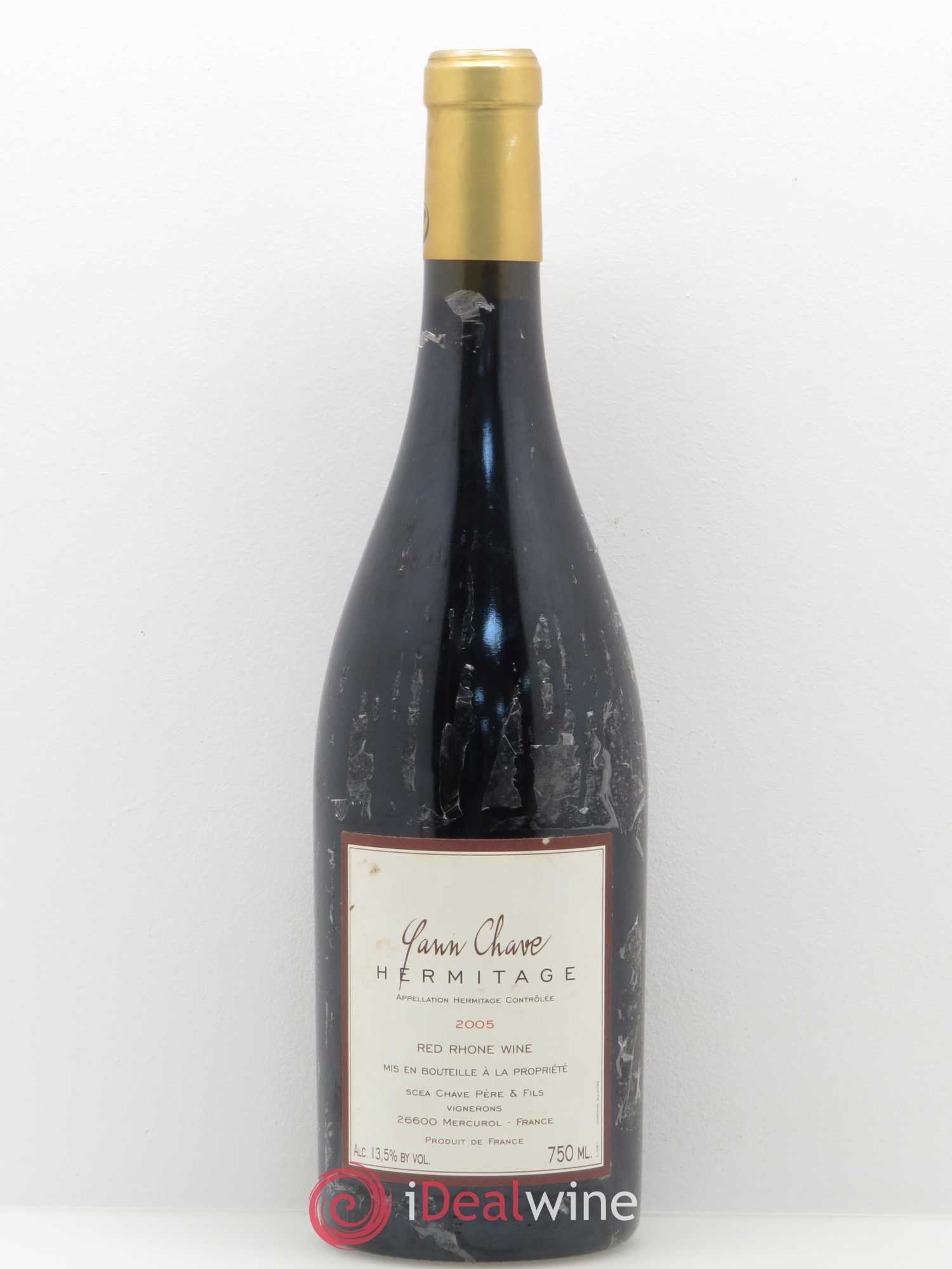 Hermitage Yann Chave Yann Chave 2005 - Lot de 1 bouteille - 0