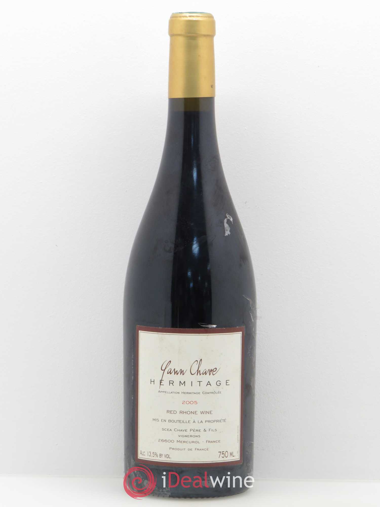 Hermitage Yann Chave 2005 - Lot de 1 bouteille - 0