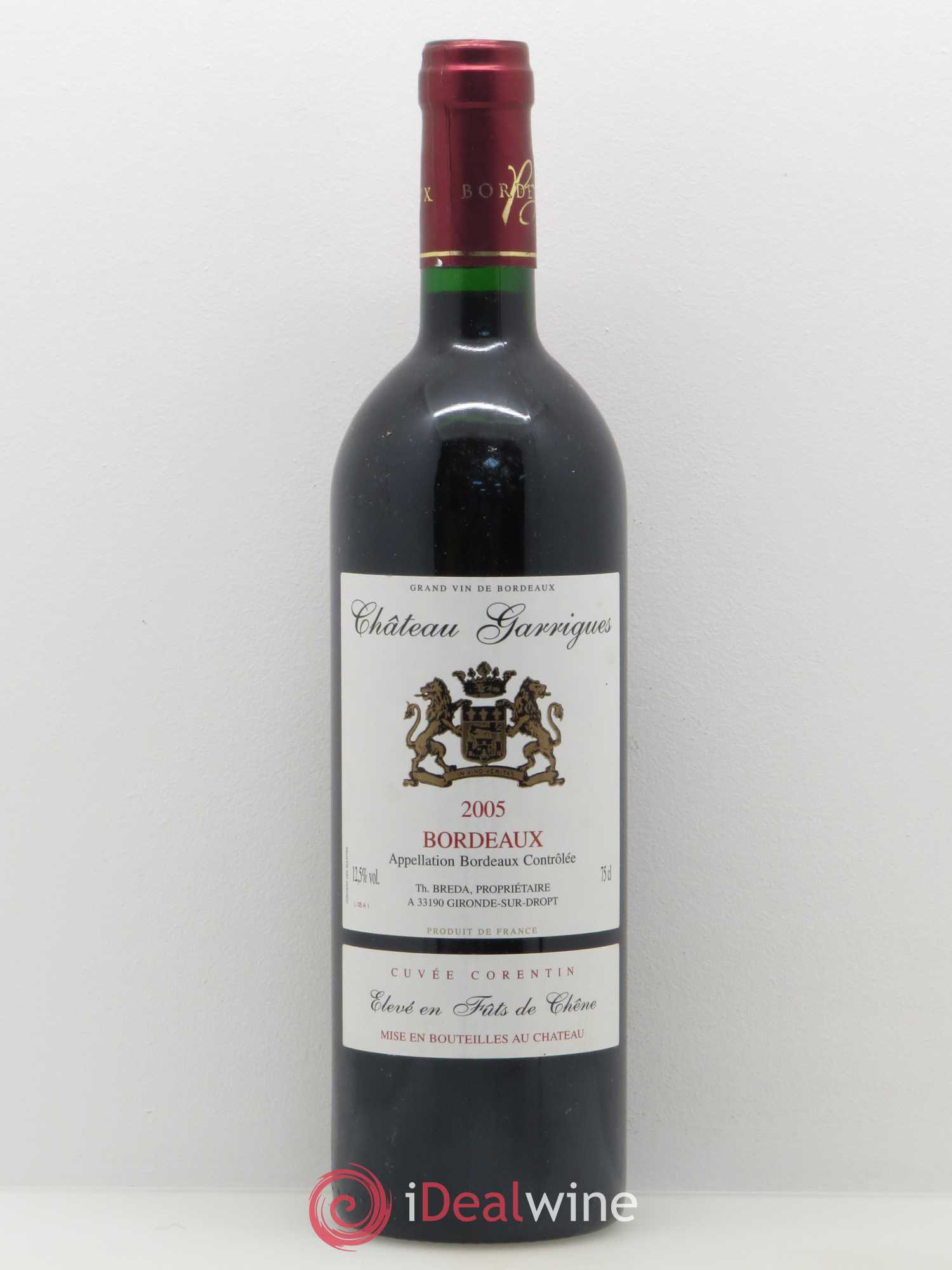 Rhône Château Garrigues Cuvée Corentin 2005 - Posten von 1 Flasche - 0
