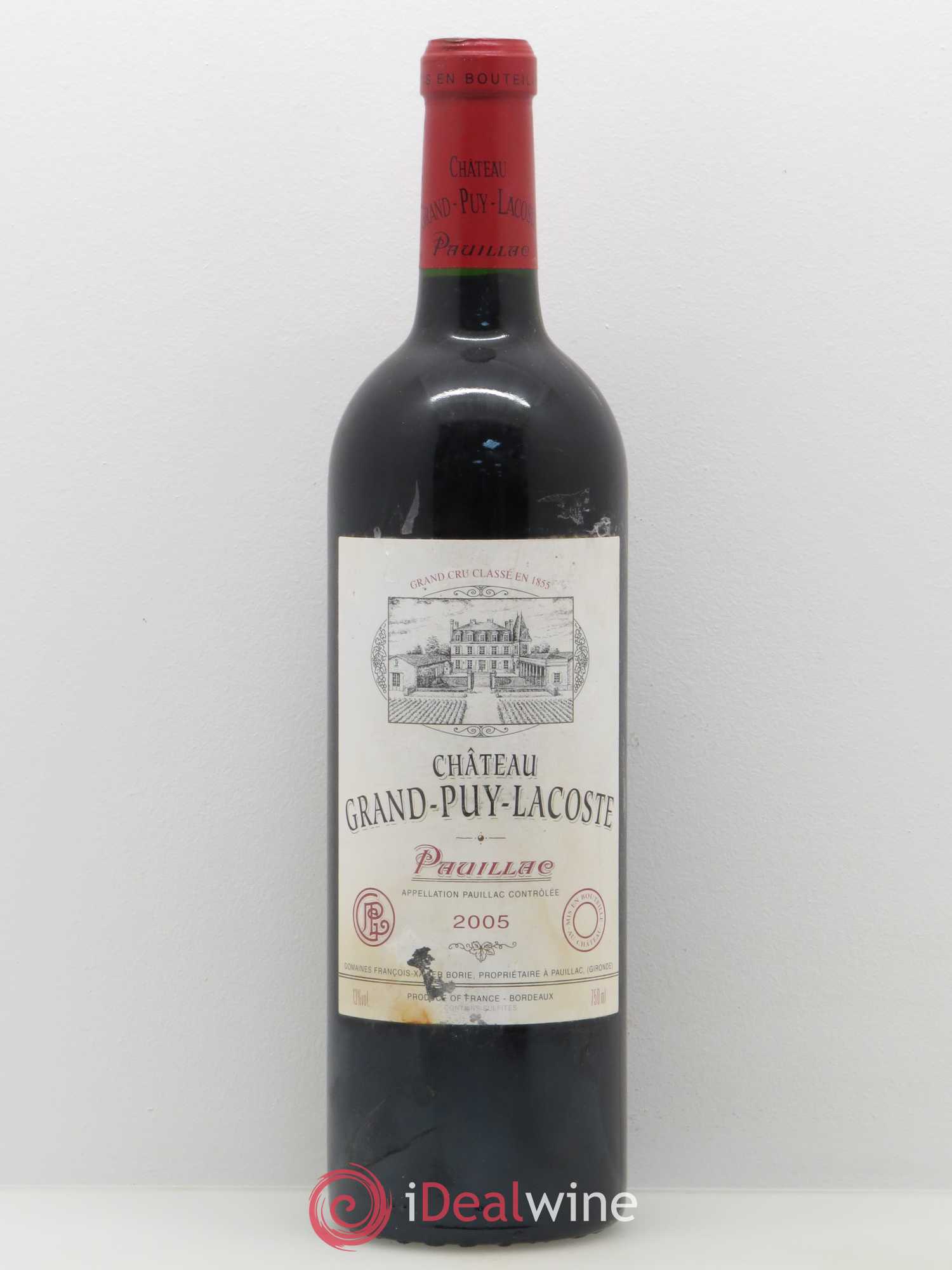Château Grand Puy Lacoste 5ème Grand Cru Classé 2005 - Lot de 1 bouteille - 0