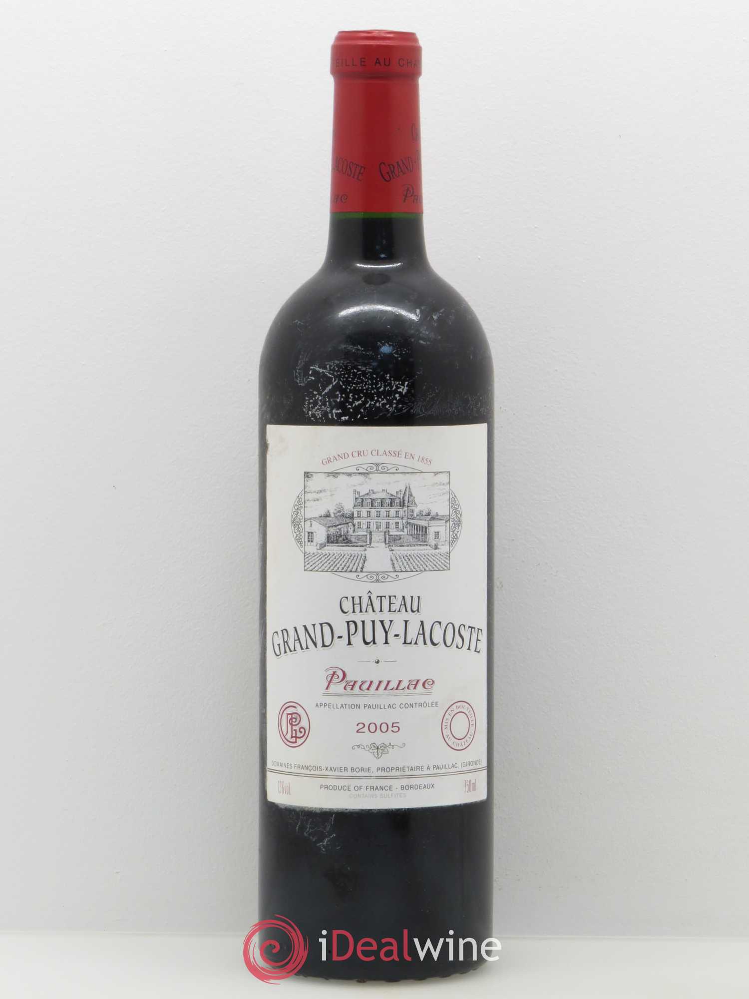 Château Grand Puy Lacoste 5ème Grand Cru Classé 2005 - Lot de 1 bouteille - 0