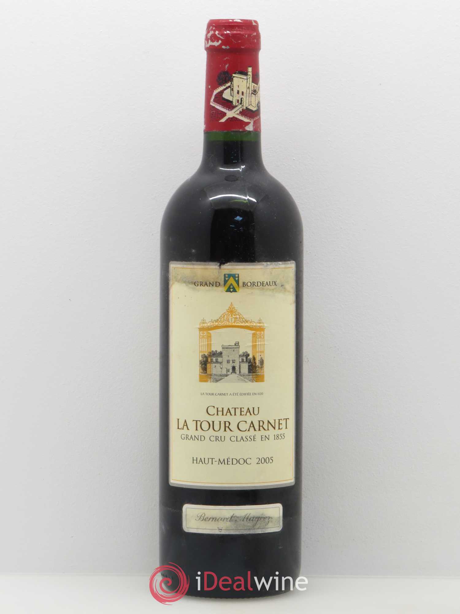 Château la Tour Carnet 4ème Grand Cru Classé 2005 - Lot de 1 bouteille - 0