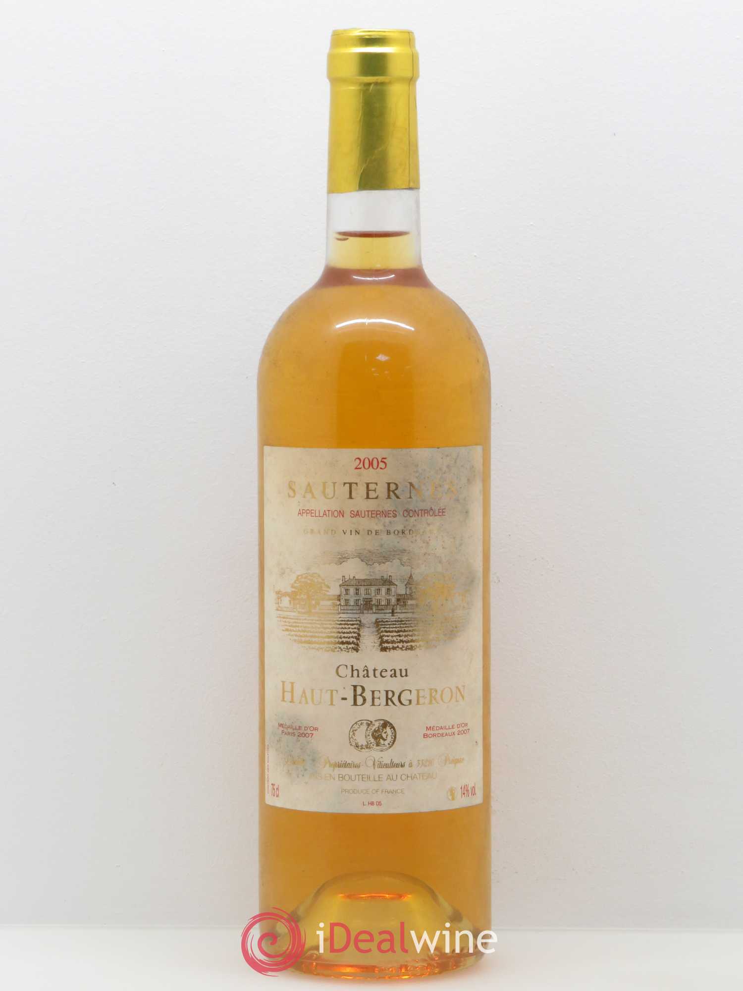 Château Haut-Bergeron 2005 - Lotto di 1 bottiglia - 0