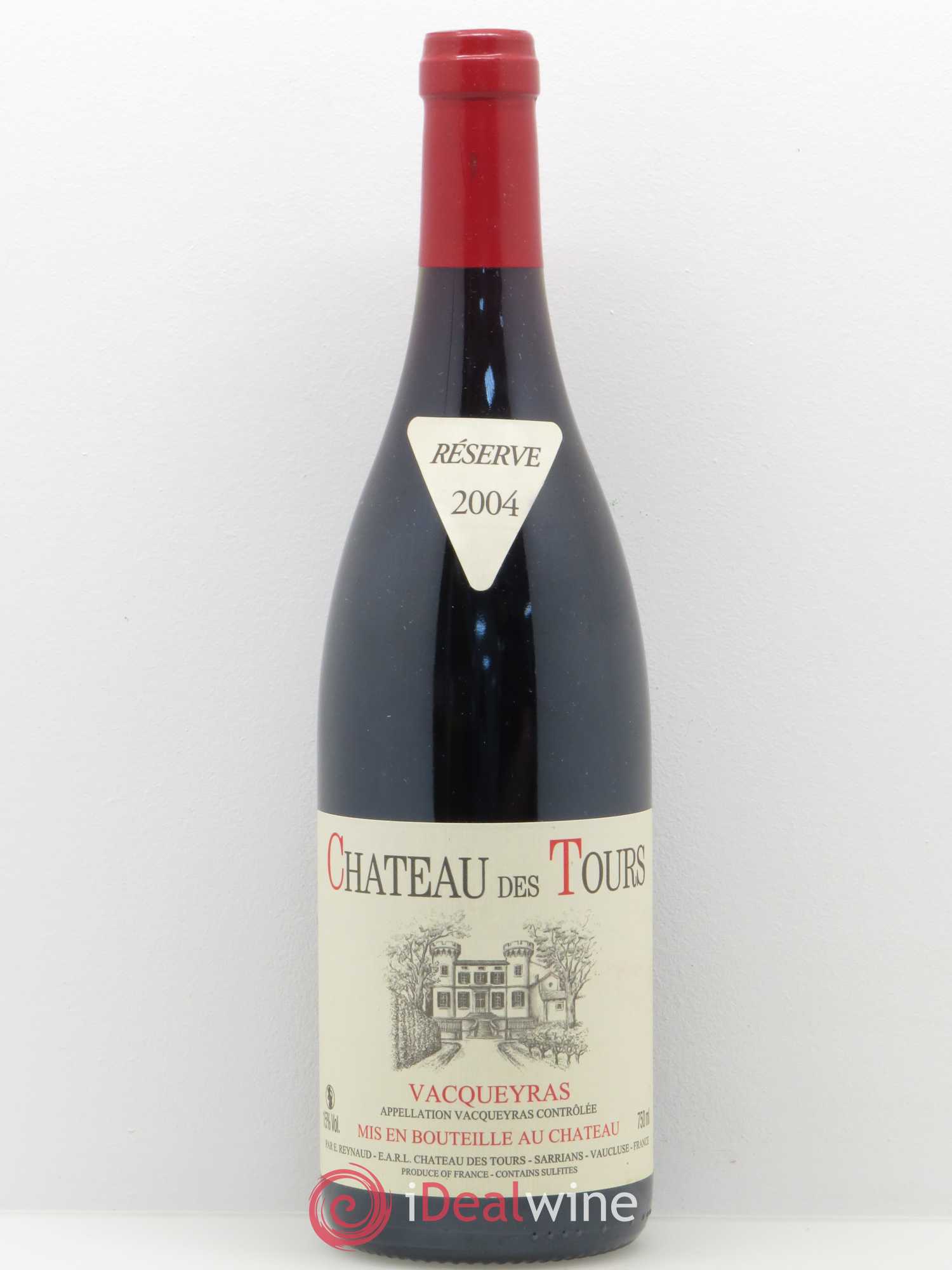 Vacqueyras Château des Tours Emmanuel Reynaud 2004 - Lot de 1 bouteille - 0