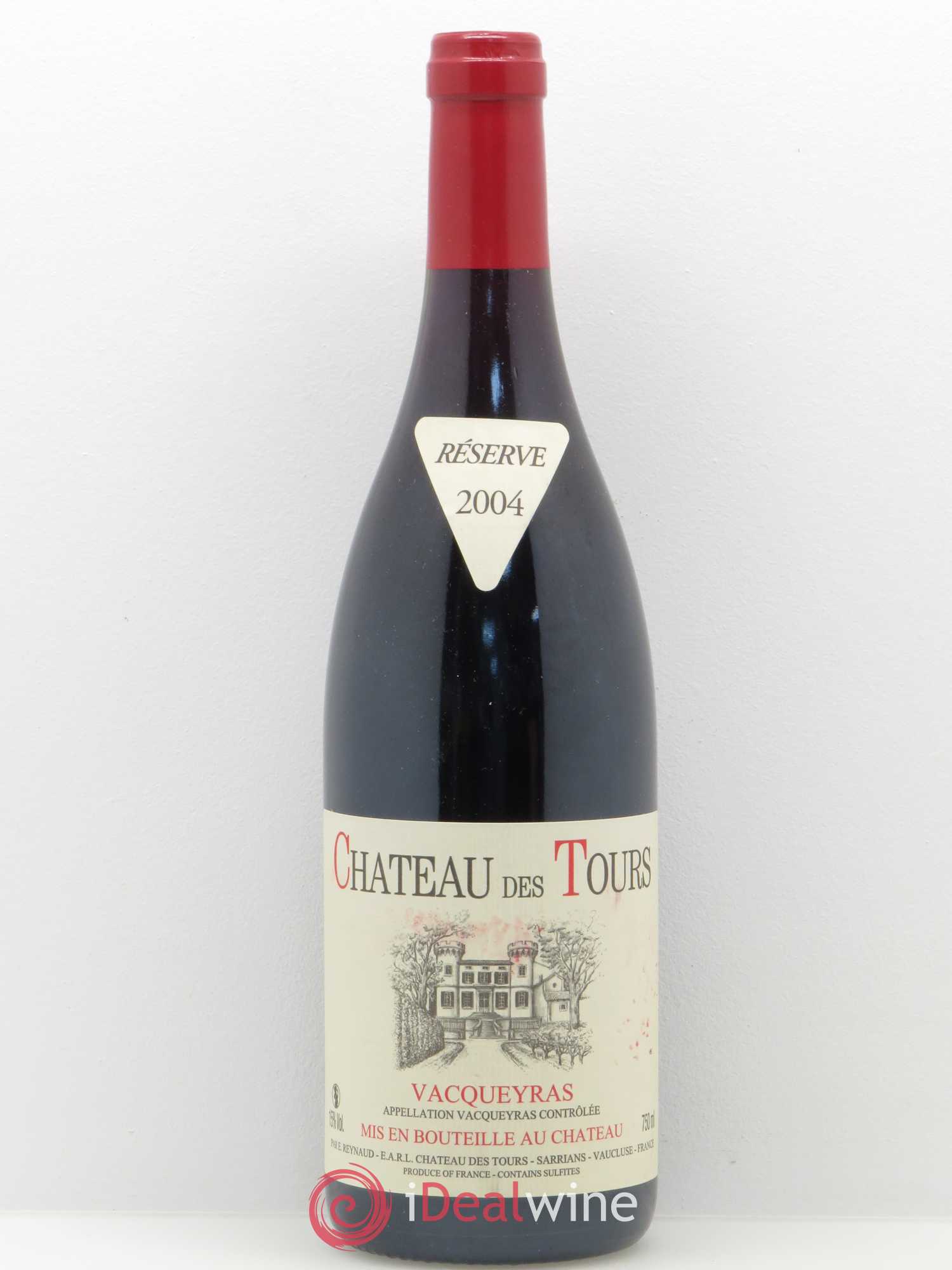 Vacqueyras Château des Tours Emmanuel Reynaud 2004 - Lot de 1 bouteille - 0