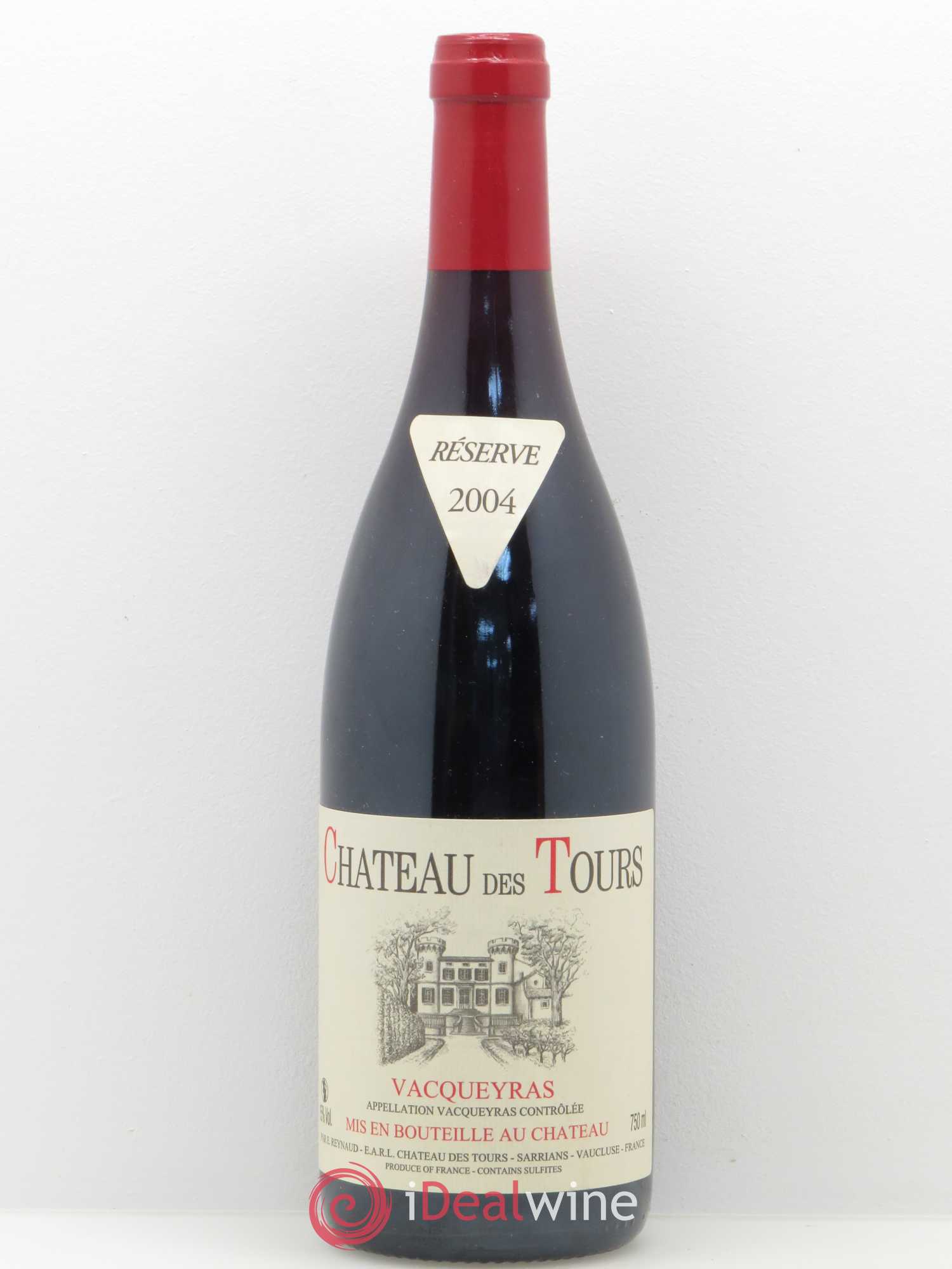 Vacqueyras Château des Tours Emmanuel Reynaud 2004 - Lot de 1 bouteille - 0