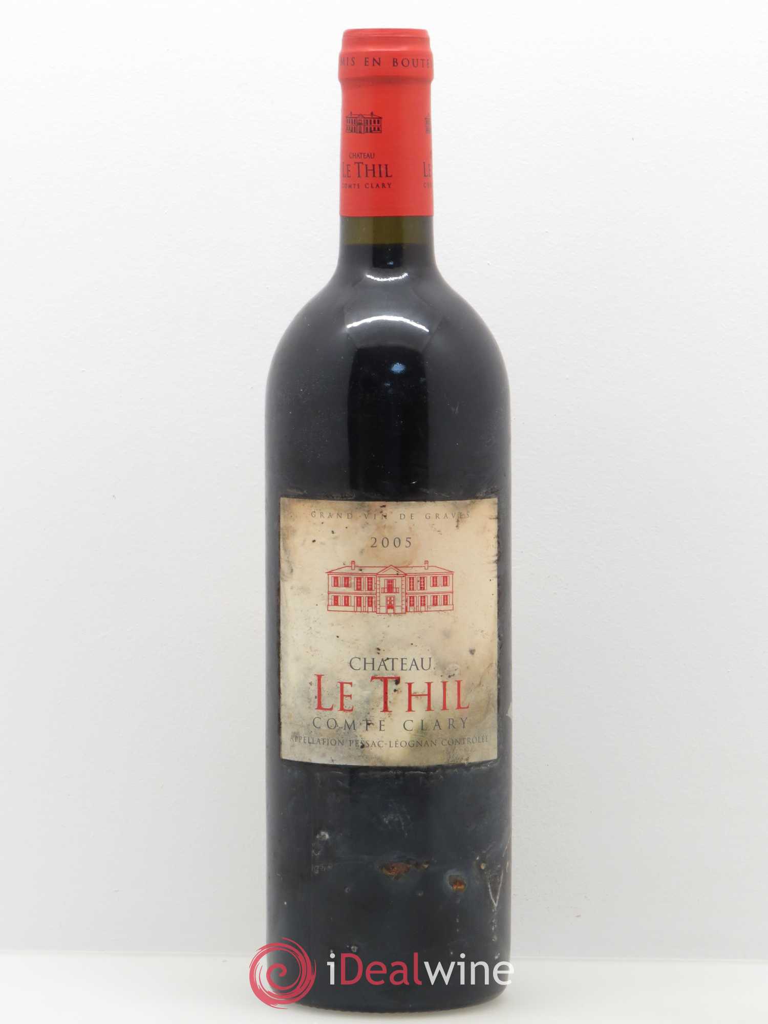 Château le Thil Comte Clary 2005 - Lot de 1 bouteille - 0