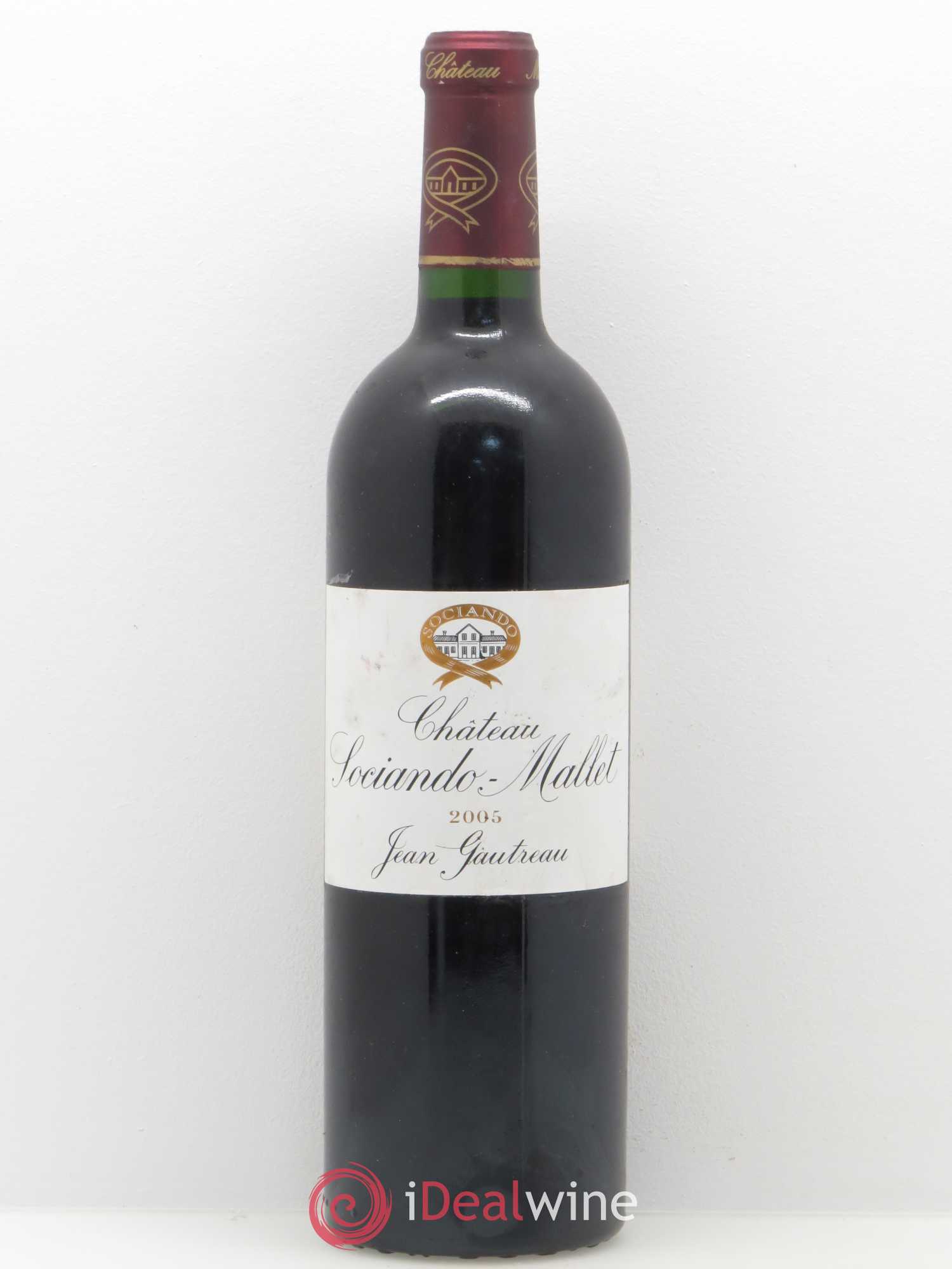 Château Sociando Mallet 2005 - Lot de 1 bouteille - 0