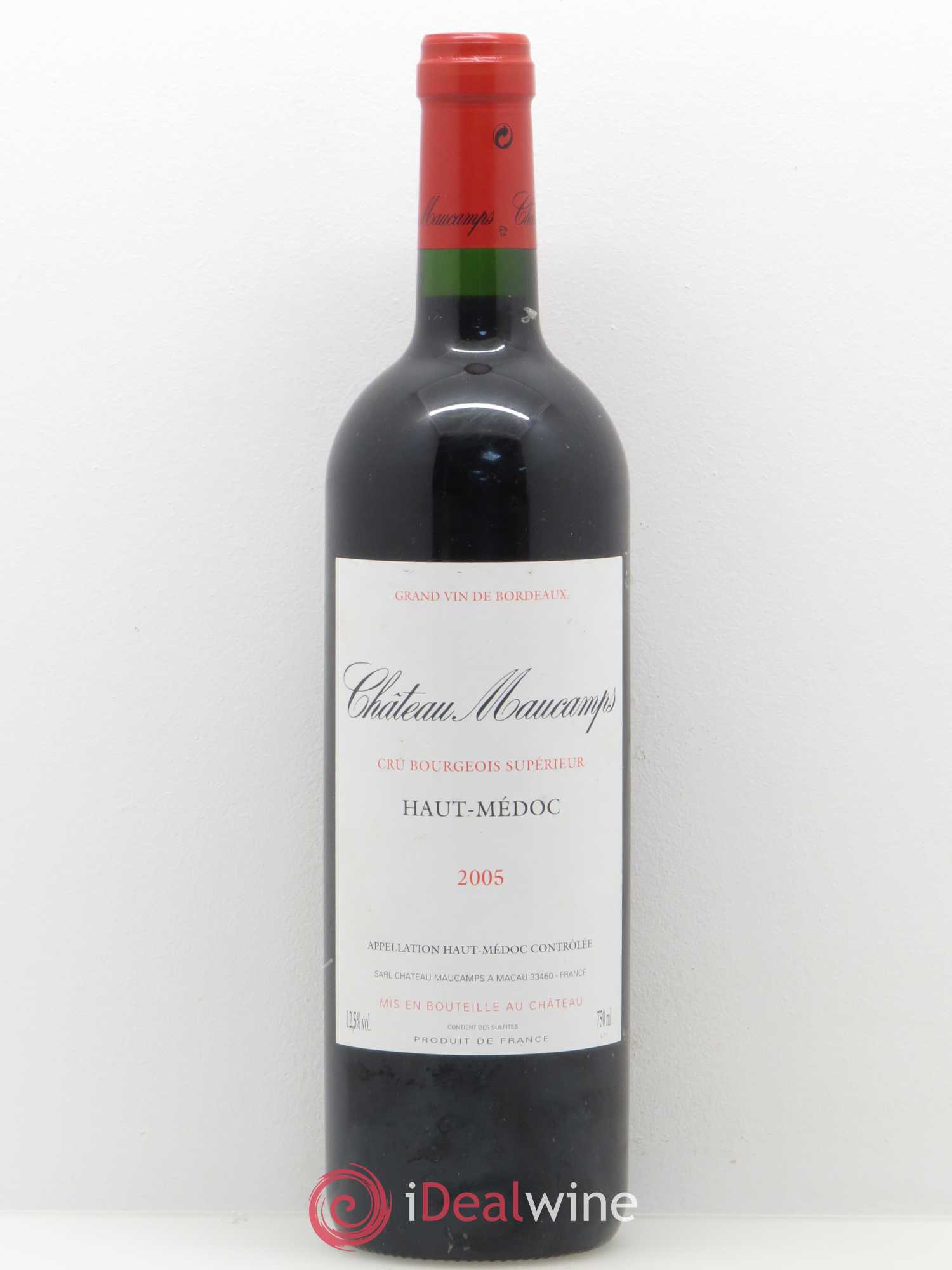 Château Maucamps Cru Bourgeois 2005 - Lot de 1 bouteille - 0