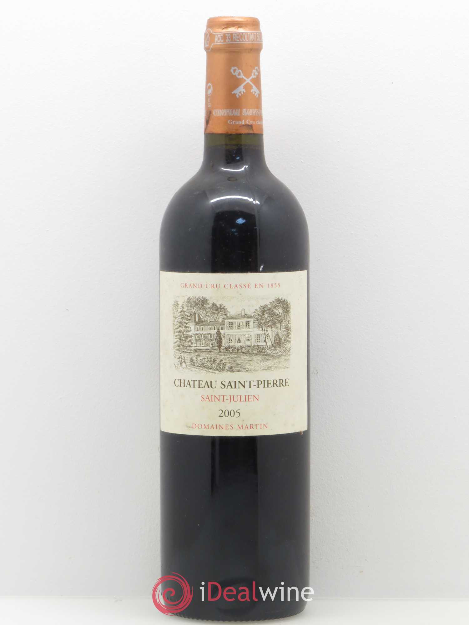 Château Saint-Pierre 4ème Grand Cru Classé 2005 - Lot de 1 bouteille - 0