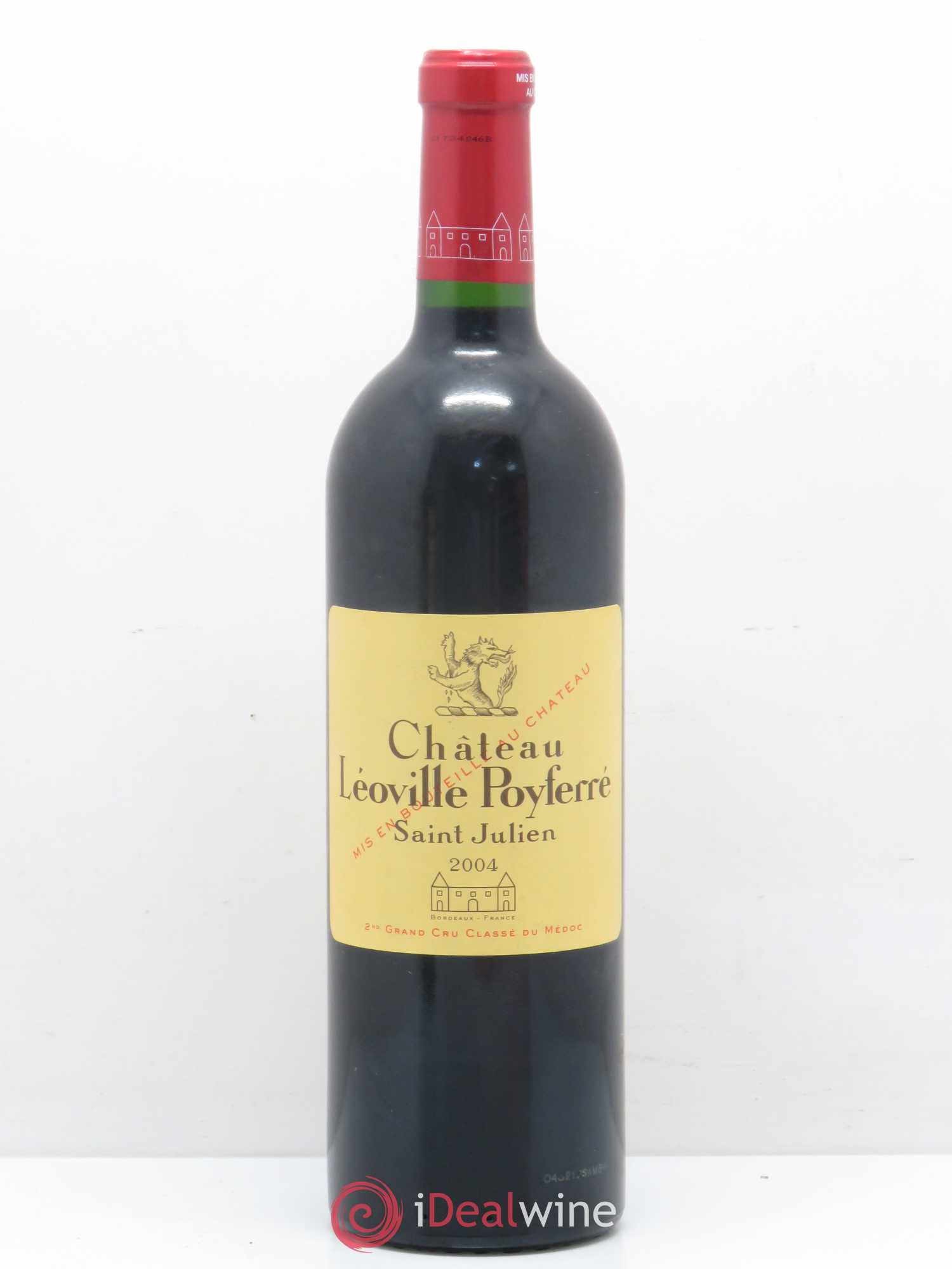 Château Léoville Poyferré 2ème Grand Cru Classé 2004 - Lot de 1 bouteille - 0