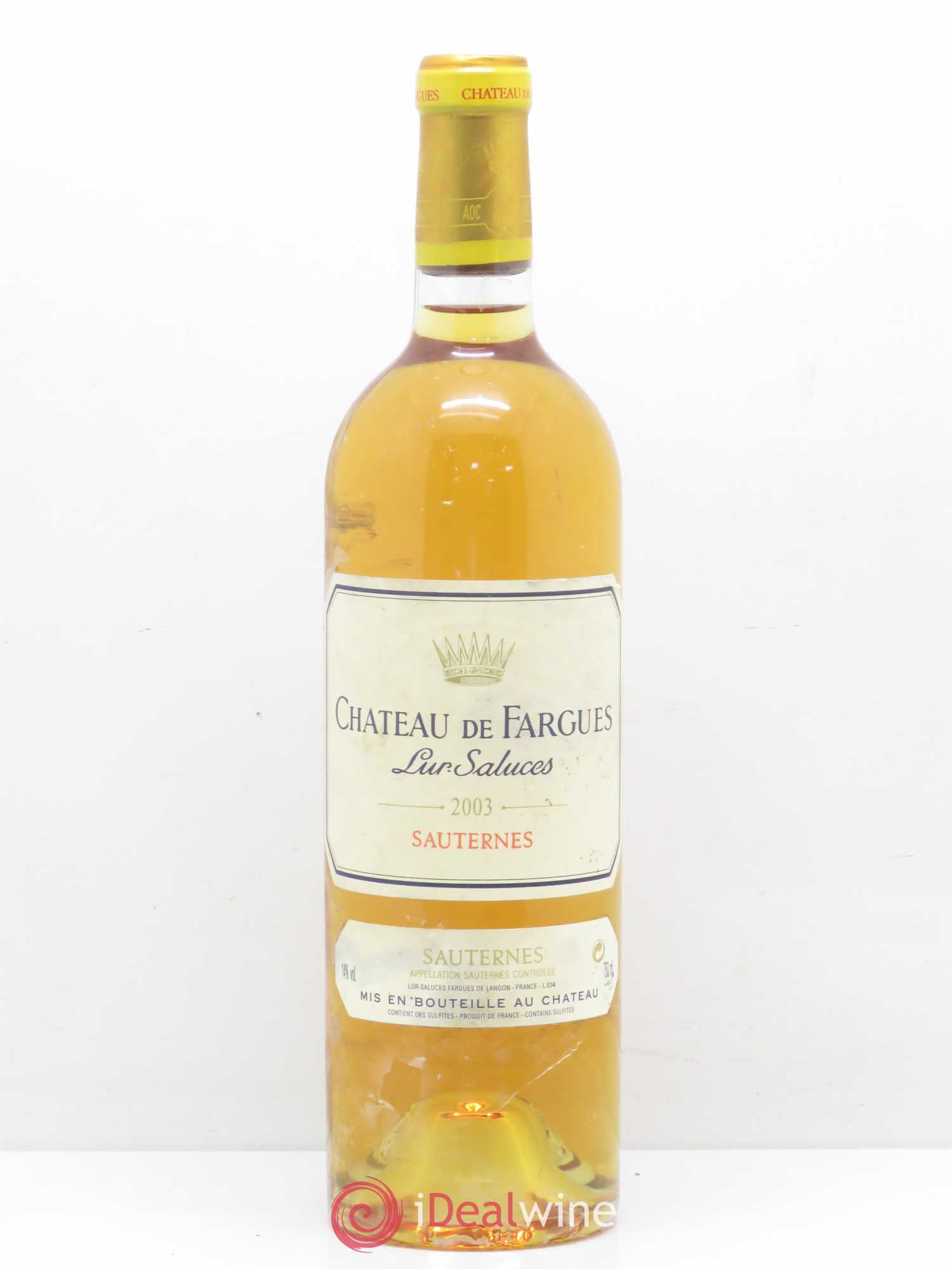 Château de Fargues 2003 - Posten von 1 Flasche - 0
