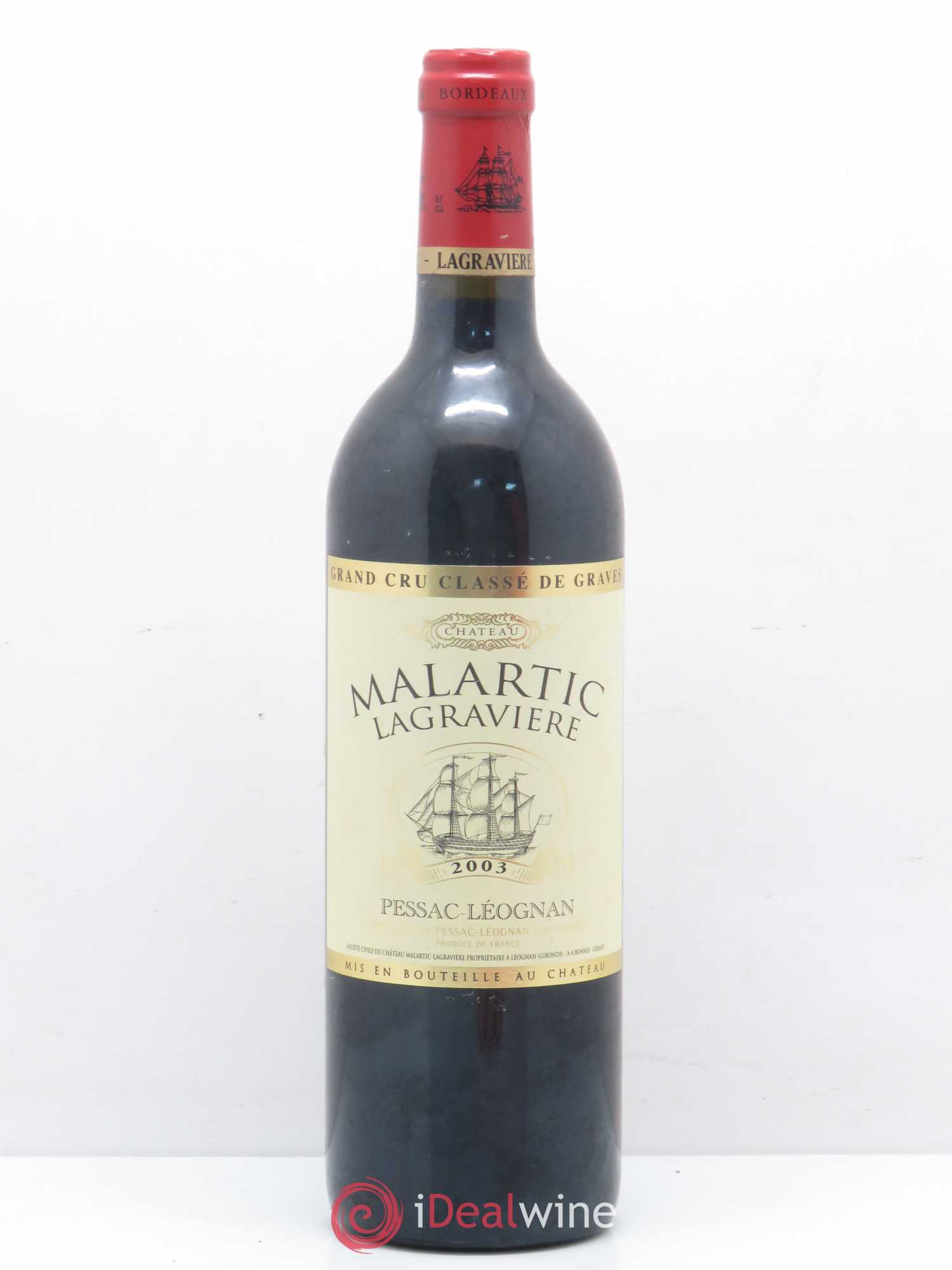 Château Malartic-Lagravière Cru Classé de Graves 2003 - Lot de 1 bouteille - 0
