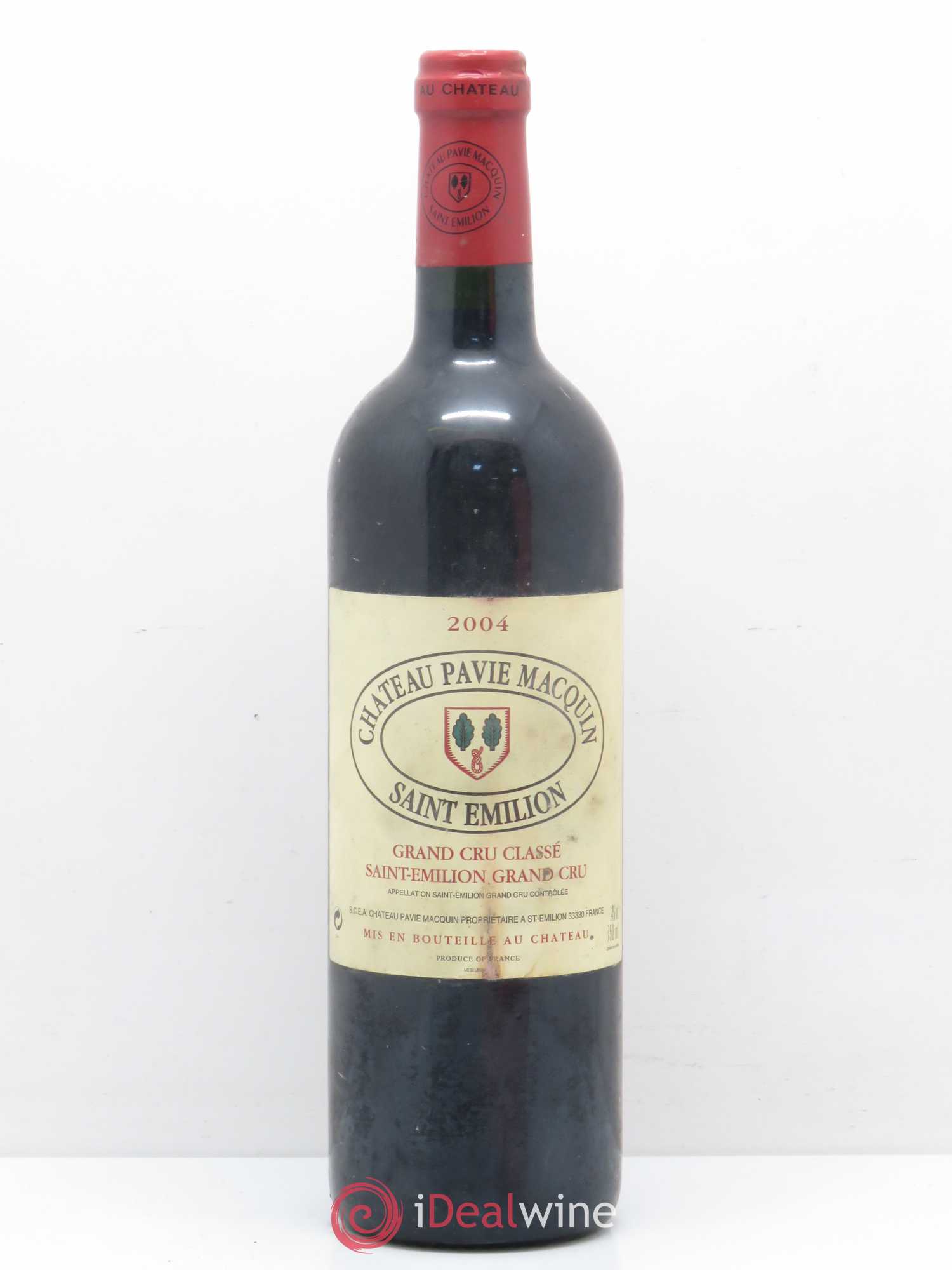 Château Pavie Macquin 1er Grand Cru Classé B 2004 - Lot de 1 bouteille - 0