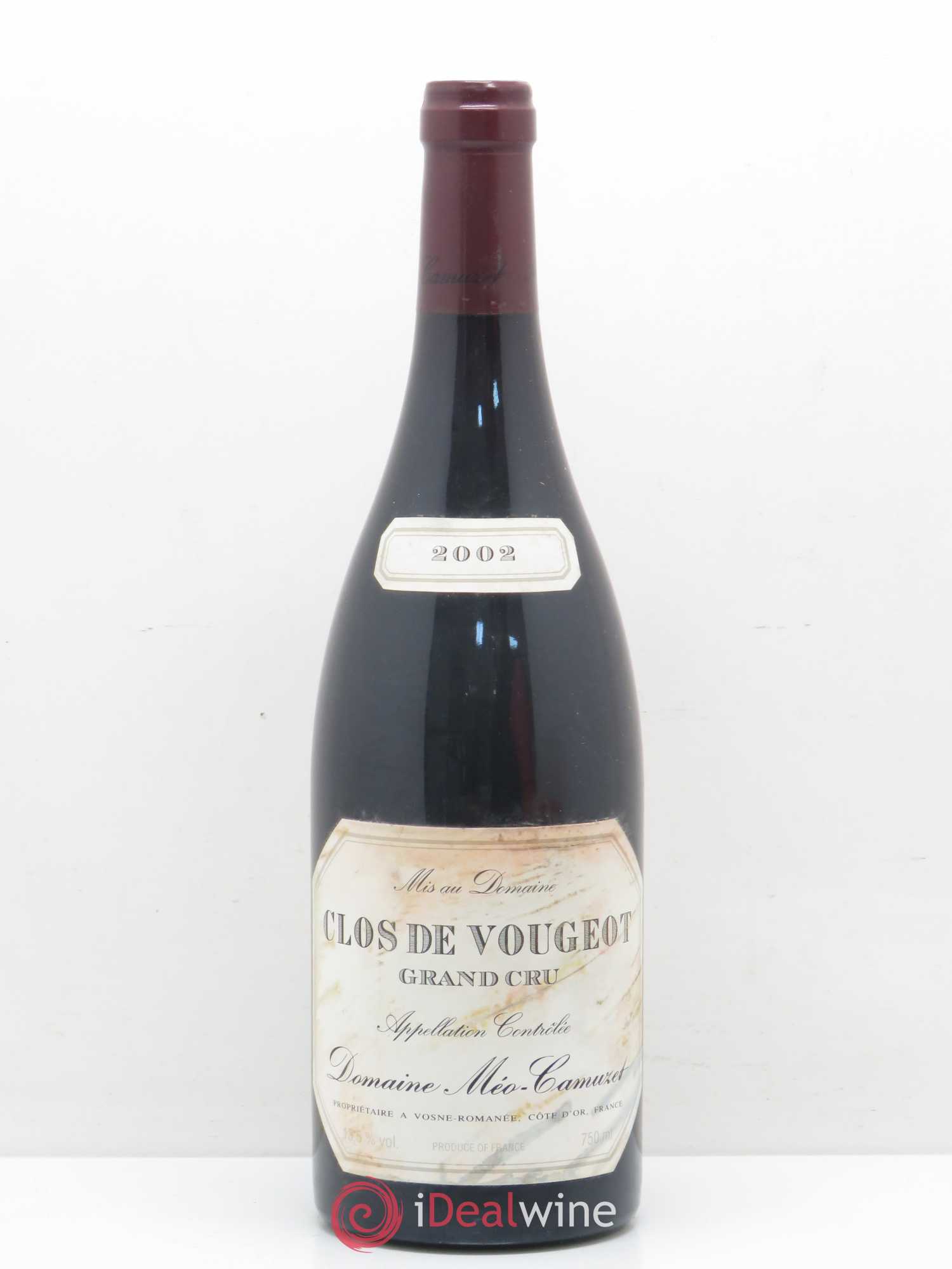 Clos de Vougeot Grand Cru Méo-Camuzet (Domaine) 2002 - Posten von 1 Flasche - 0
