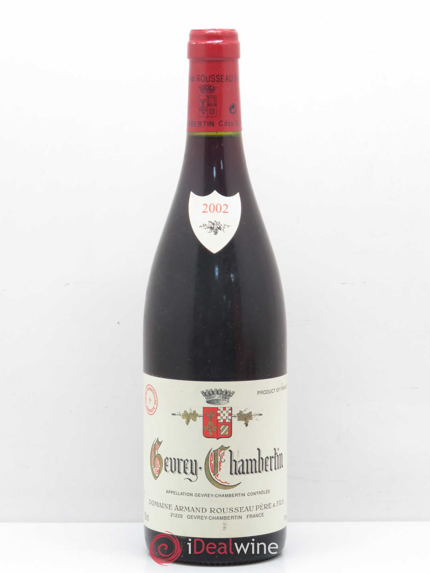Gevrey-Chambertin Armand Rousseau (Domaine) 2002 - Lot de 1 bouteille - 0