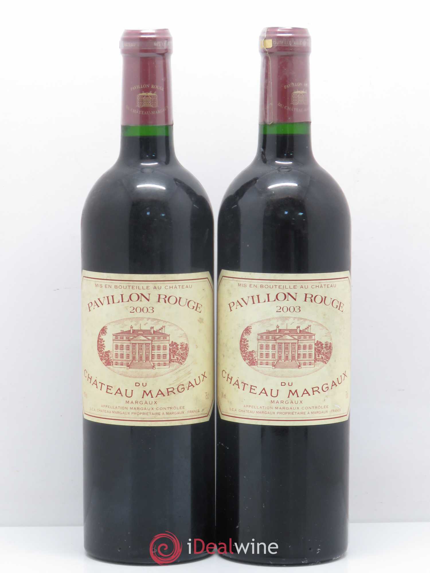Pavillon Rouge du Château Margaux Second Vin 2003 - Lot de 2 bouteilles - 0