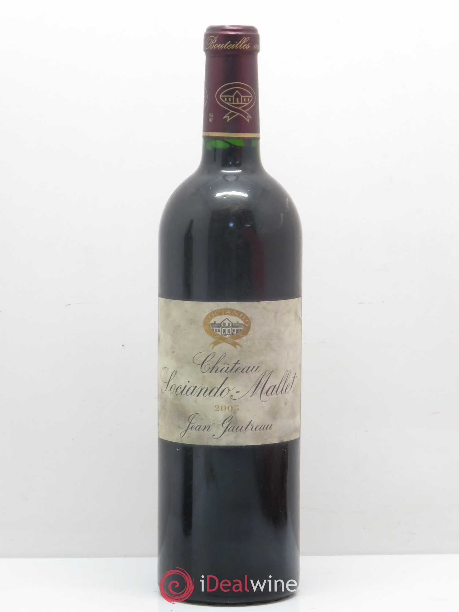 Château Sociando Mallet 2003 - Lot de 1 bouteille - 0