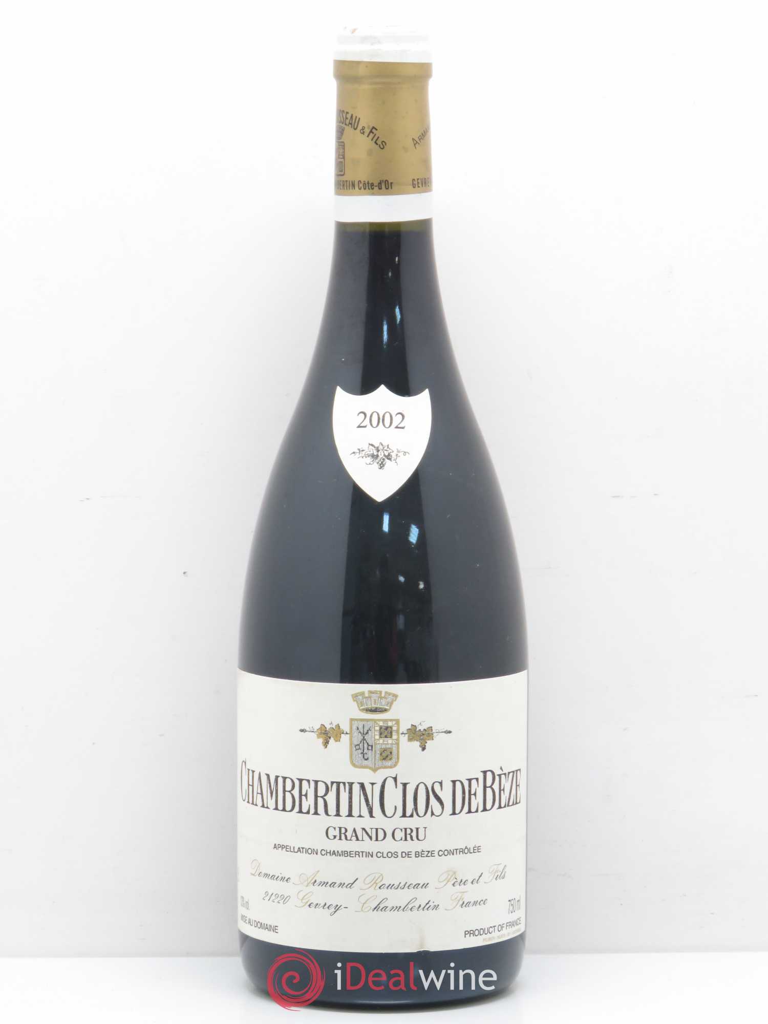Chambertin Clos de Bèze Grand Cru Armand Rousseau (Domaine) 2002 - Lot de 1 bouteille - 0