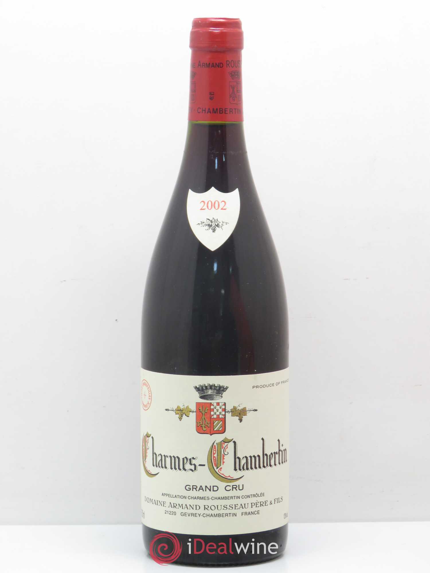 Charmes-Chambertin Grand Cru Armand Rousseau (Domaine) 2002 - Lot de 1 bouteille - 0