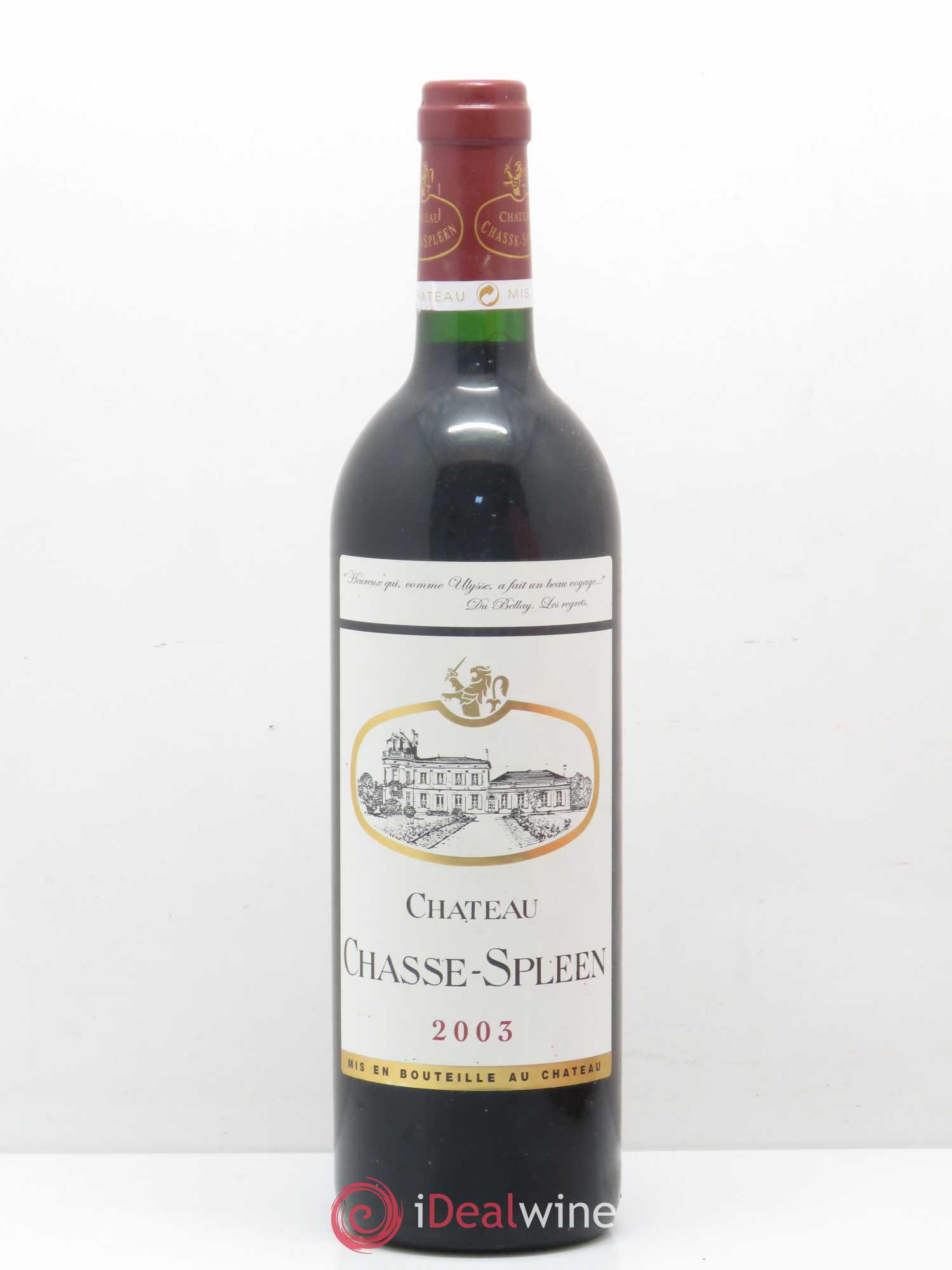 Château Chasse Spleen 2003 - Lot de 1 bouteille - 0