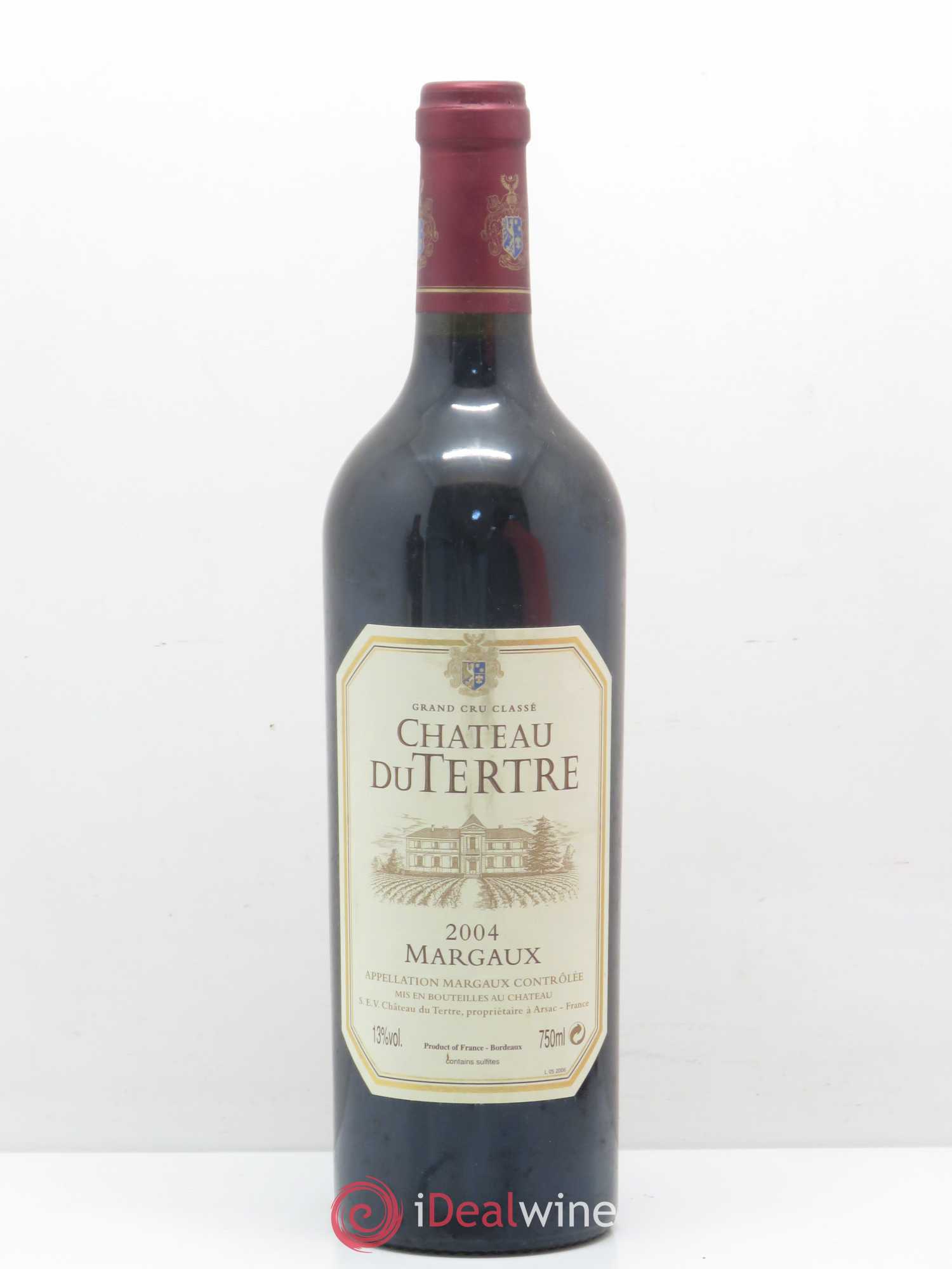 Château du Tertre 5ème Grand Cru Classé 2004 - Lot de 1 bouteille - 0