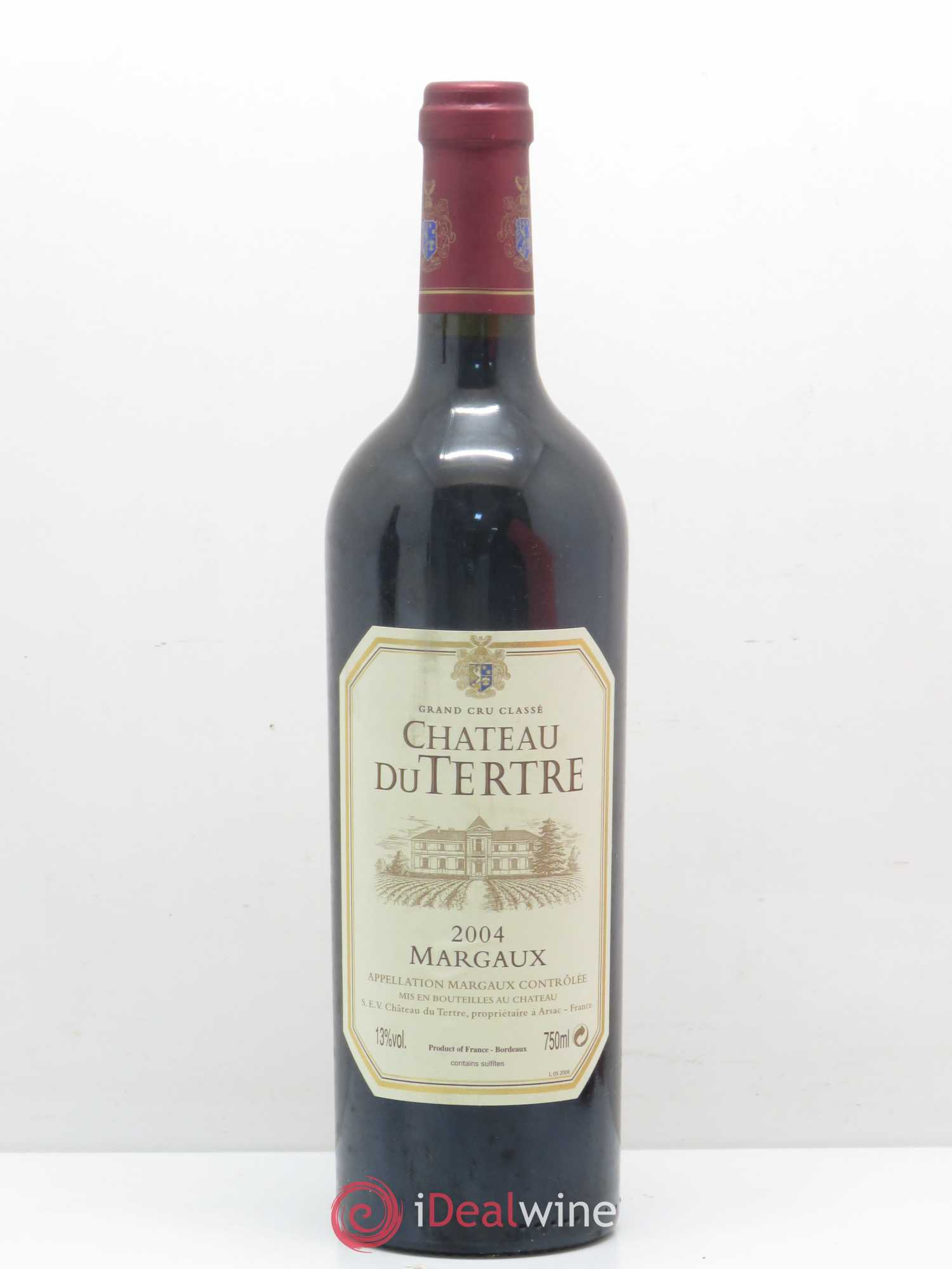 Château du Tertre 5ème Grand Cru Classé 2004 - Lot de 1 bouteille - 0