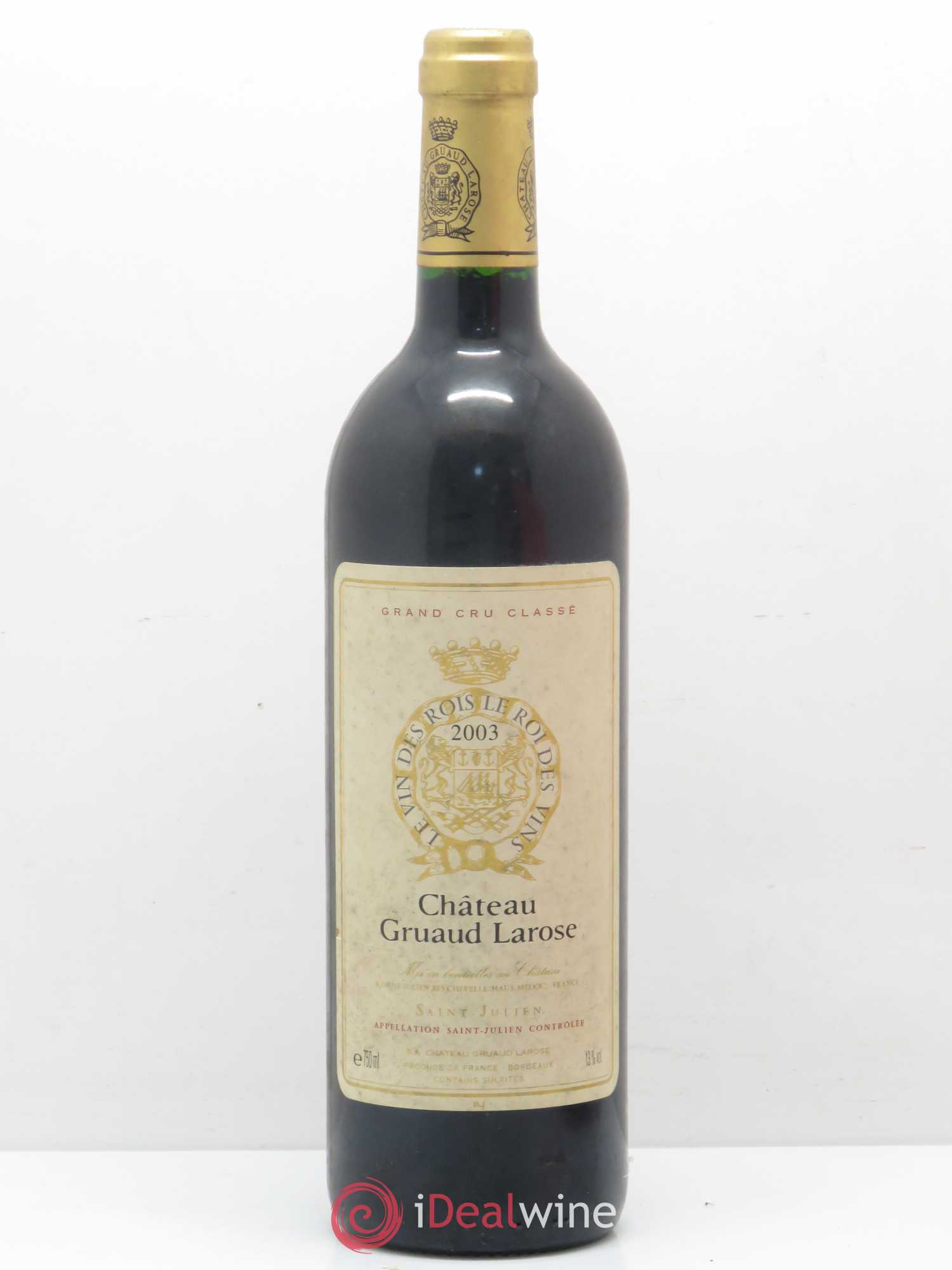 Château Gruaud Larose 2ème Grand Cru Classé 2003 - Lot de 1 bouteille - 0