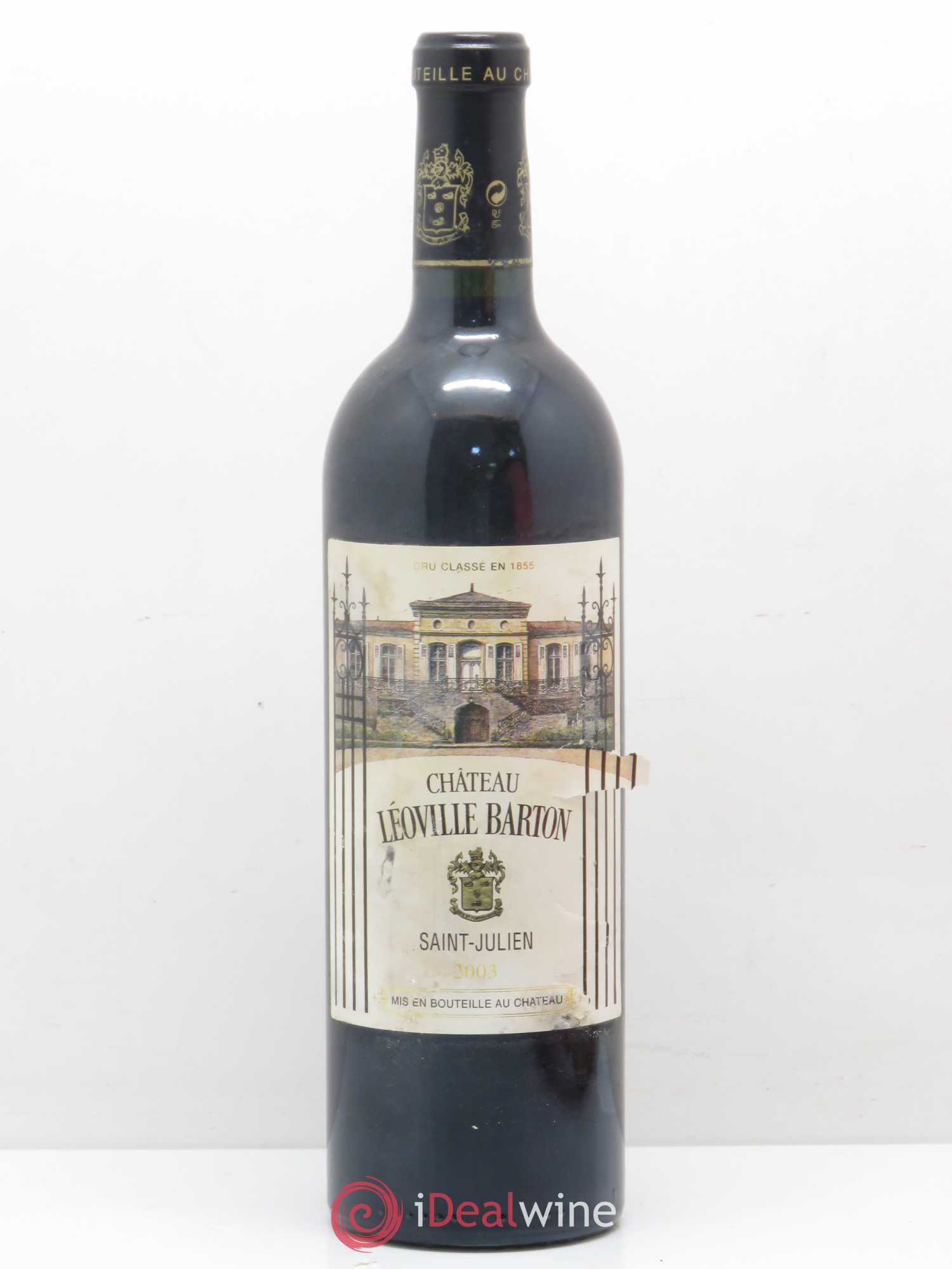 Château Léoville Barton 2ème Grand Cru Classé 2003 - Lot de 1 bouteille - 0