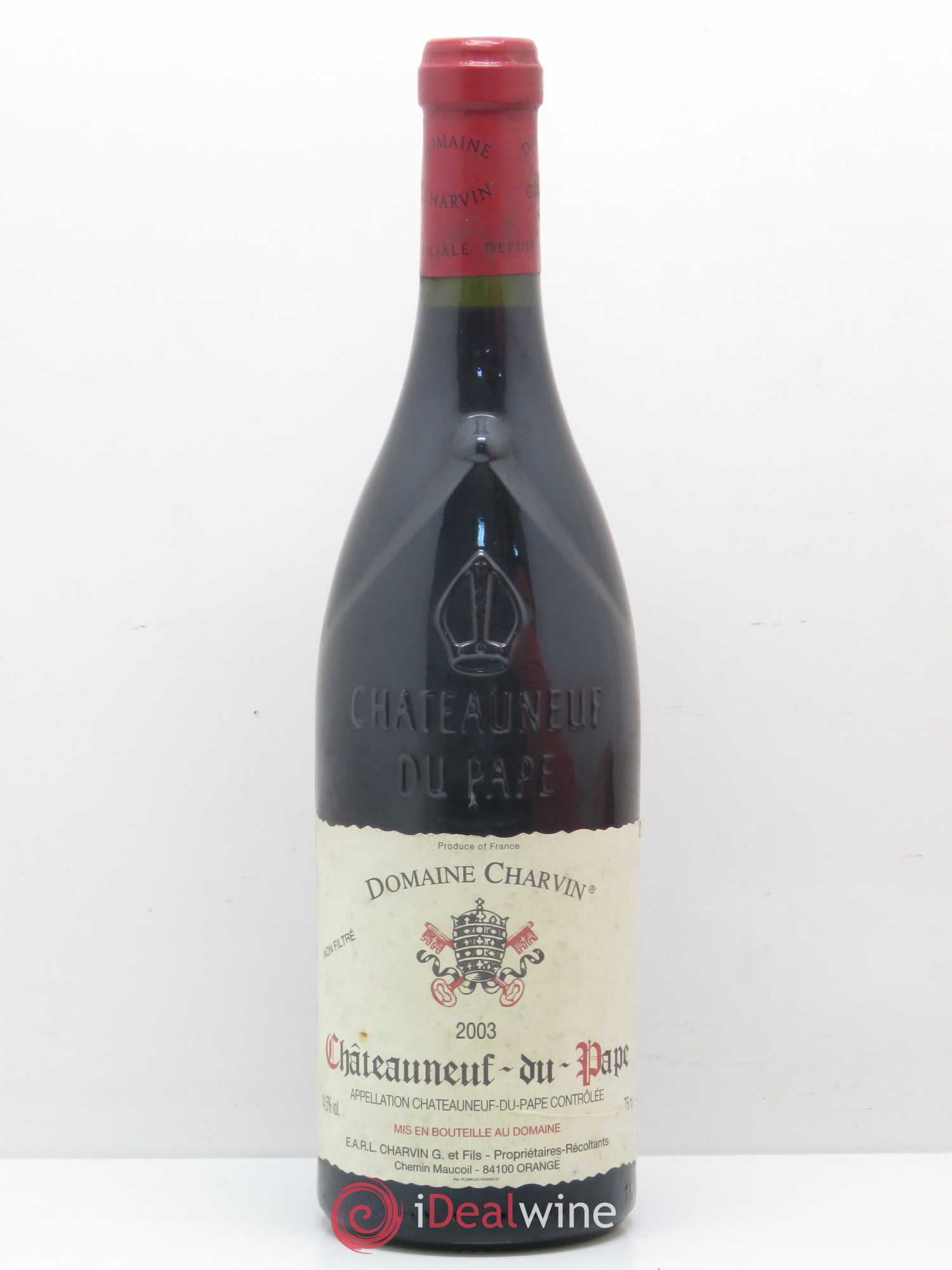 Châteauneuf-du-Pape Charvin (Domaine) 2003 - Lot de 1 bouteille - 0