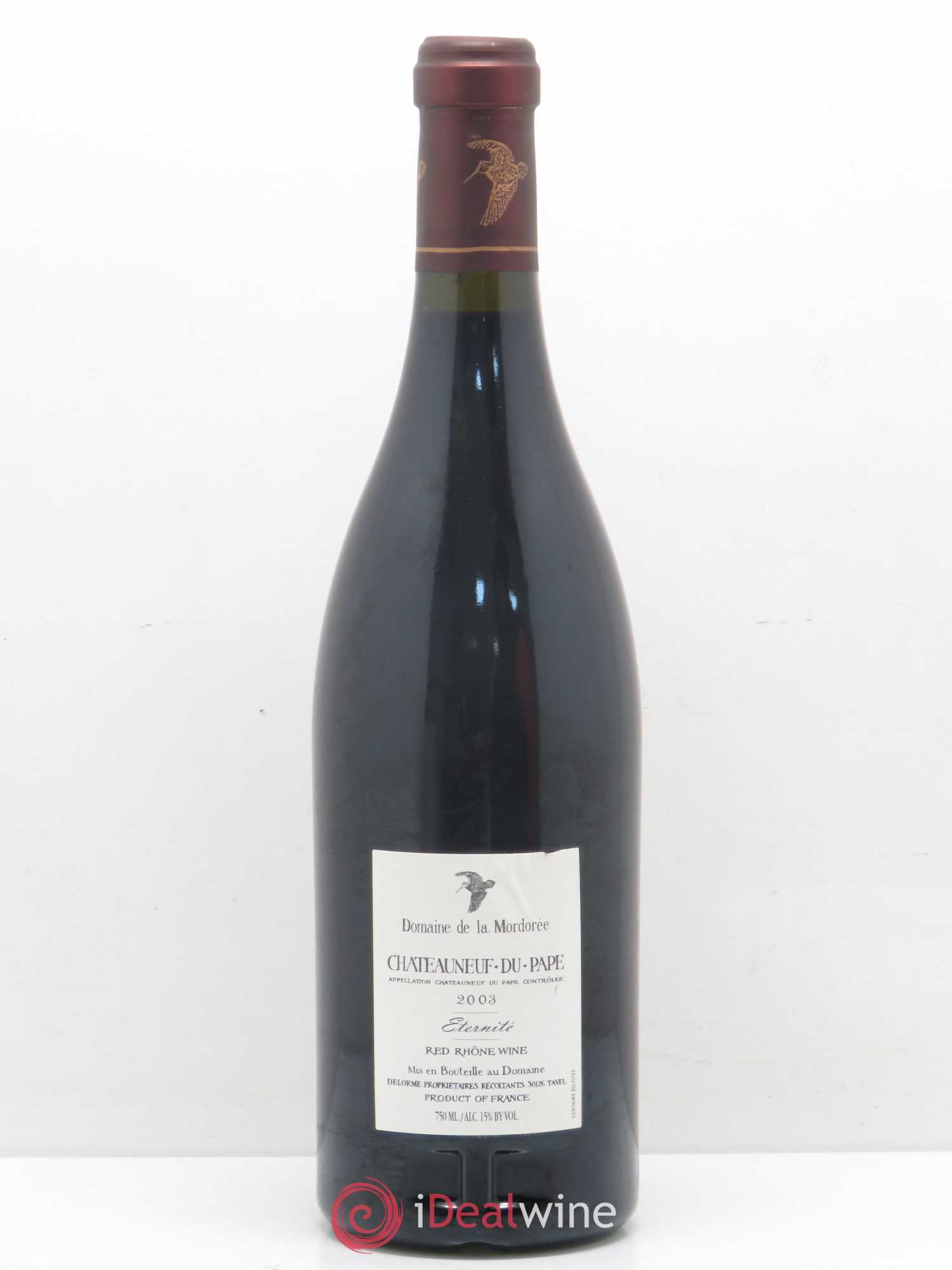 Châteauneuf-du-Pape La Plume du Peintre La Mordorée (Domaine de) 2003 - Lot de 1 bouteille - 1