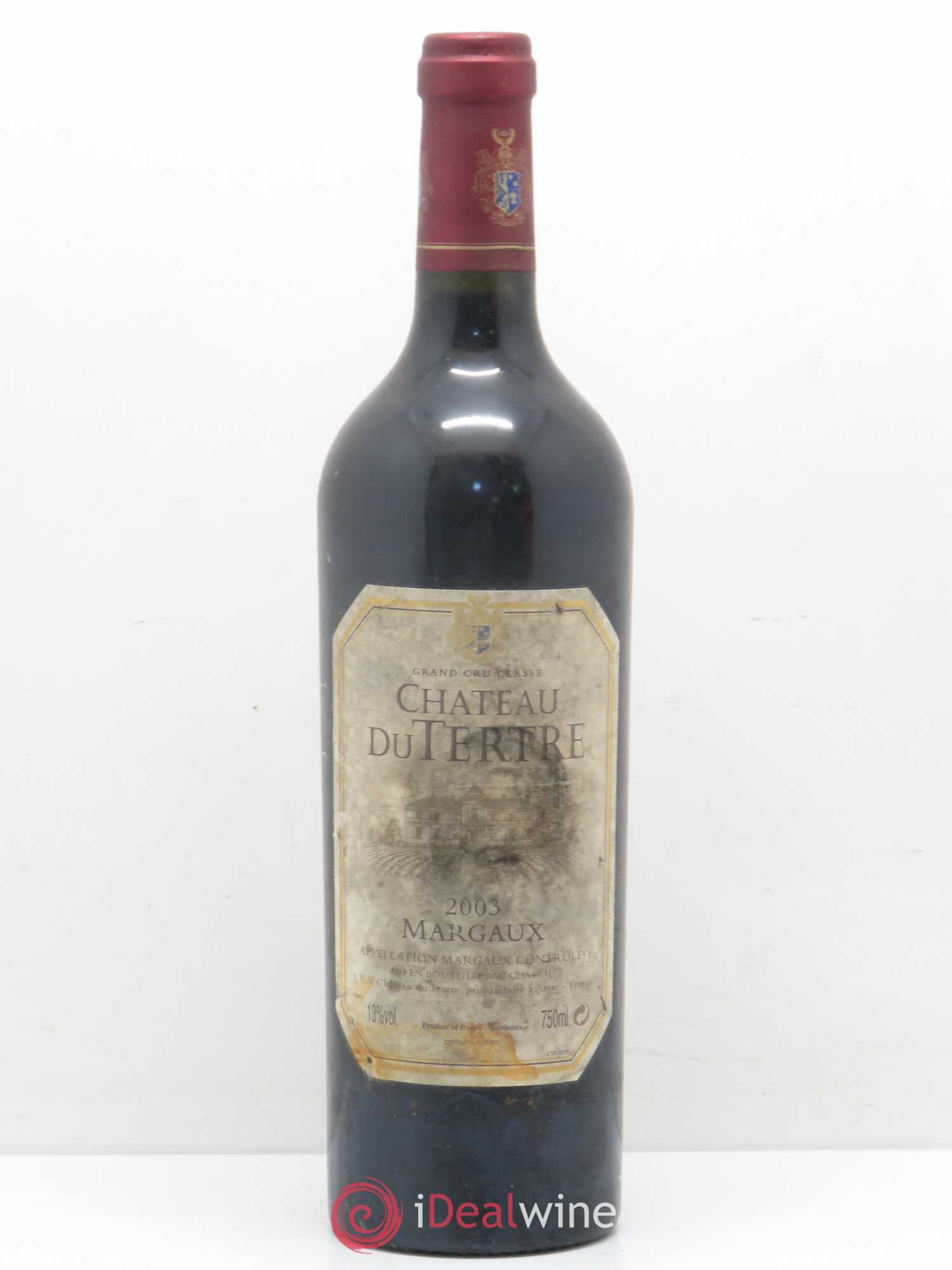Château du Tertre 5ème Grand Cru Classé 2003 - Lot de 1 bouteille - 0