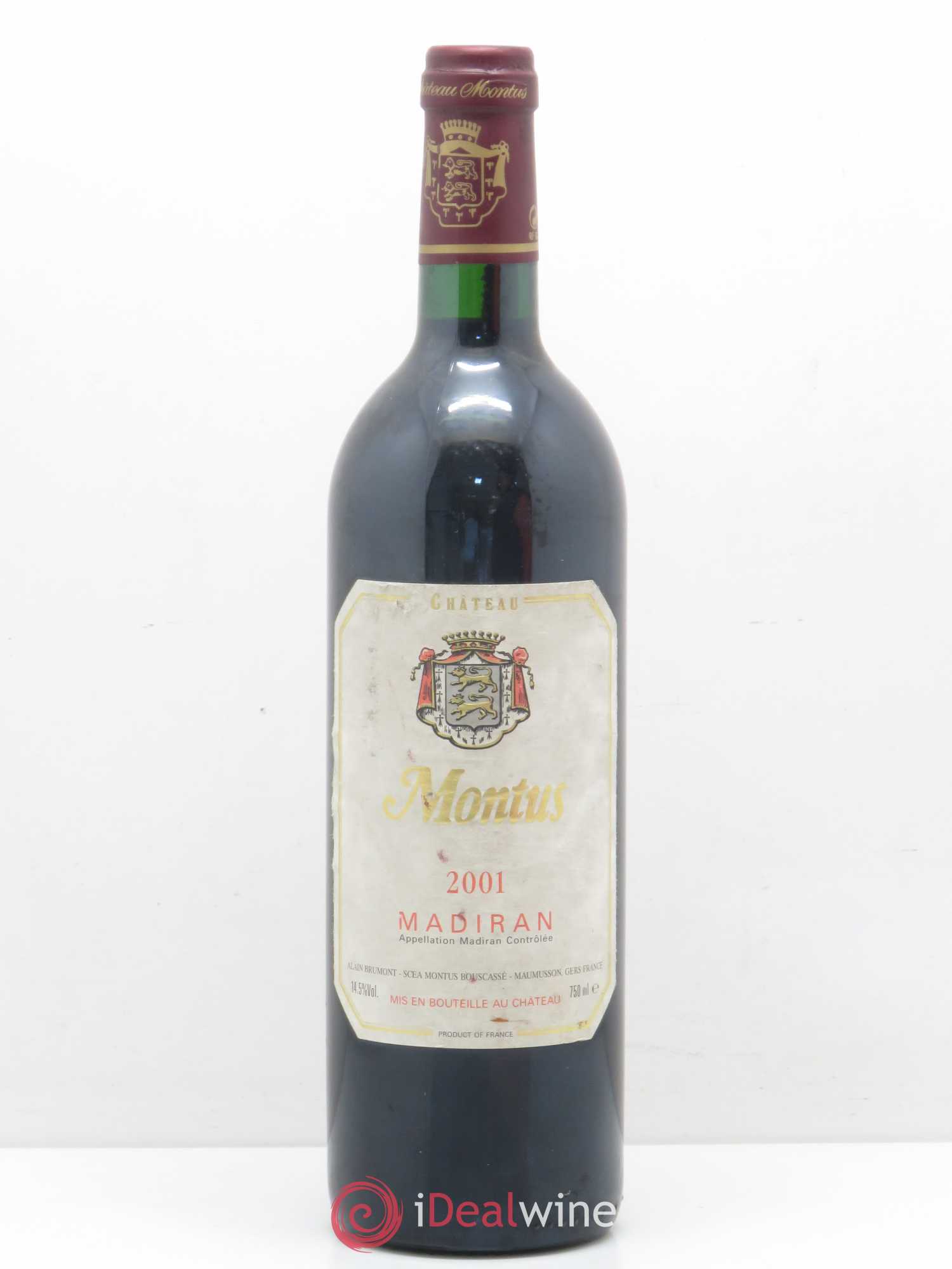 Madiran Château Montus Alain Brumont 2001 - Lot de 1 bouteille - 0