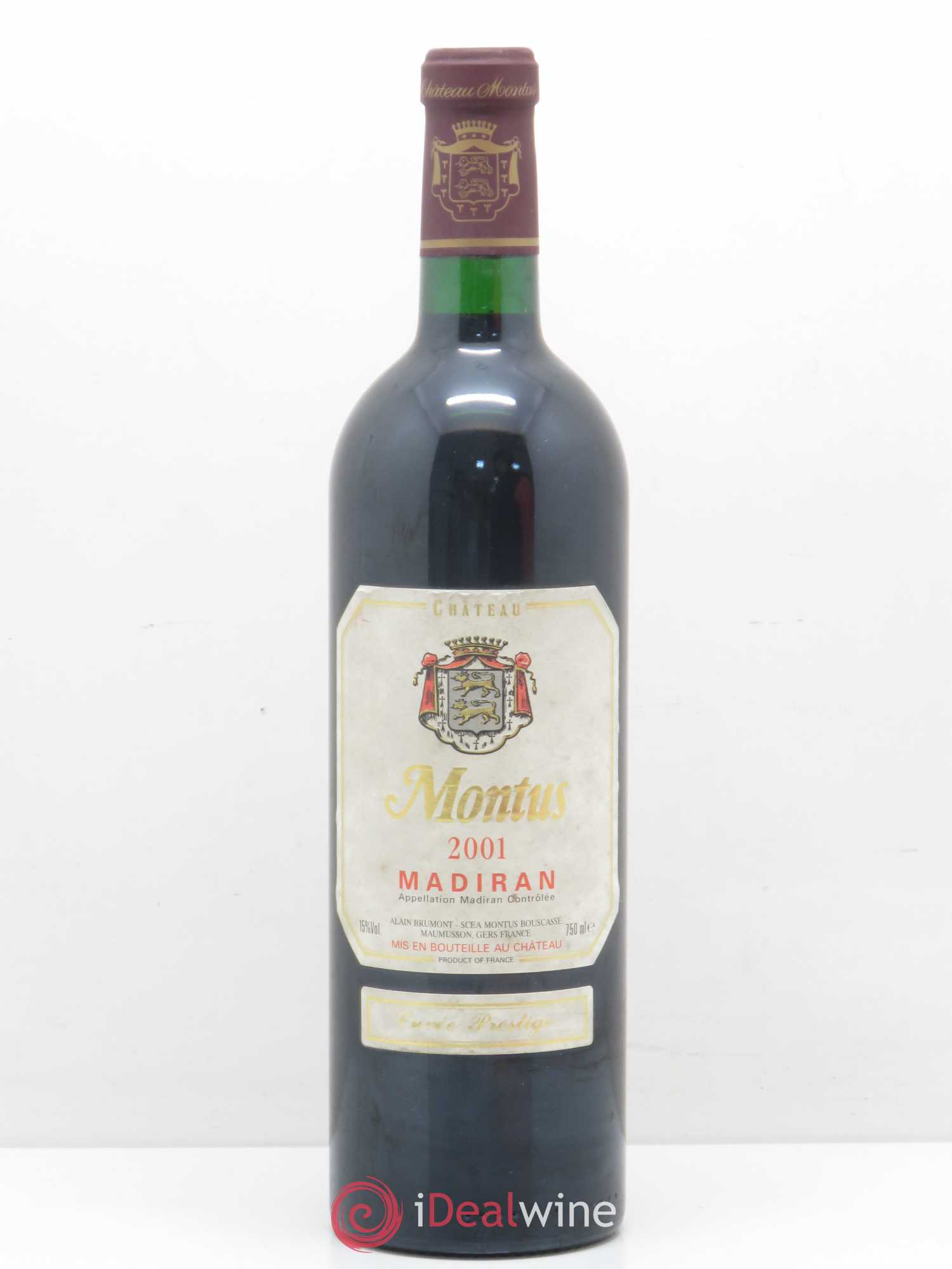 Madiran Château Montus-Prestige Alain Brumont 2001 - Lot de 1 bouteille - 0