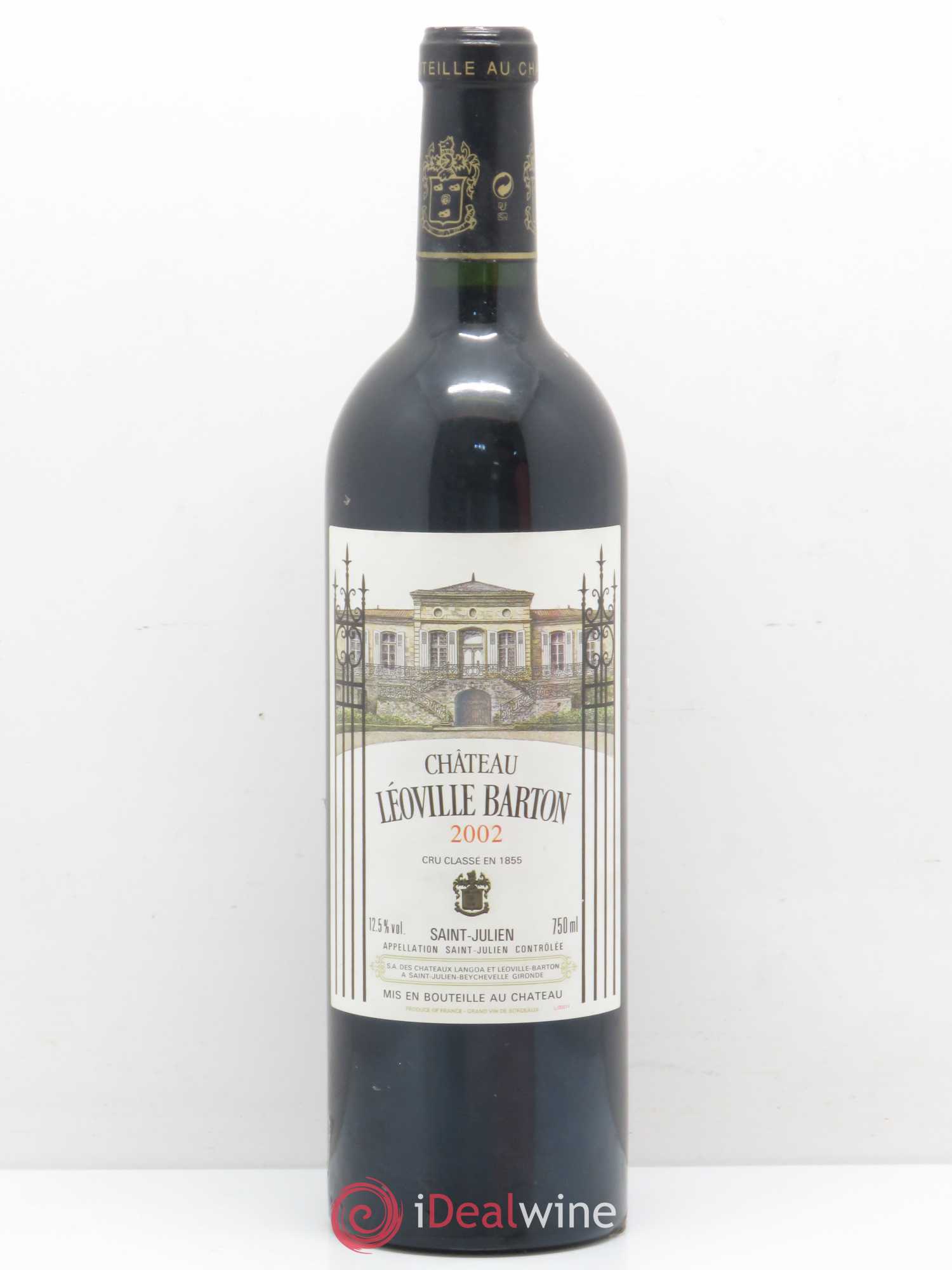 Château Léoville Barton 2ème Grand Cru Classé 2002 - Lot de 1 bouteille - 0