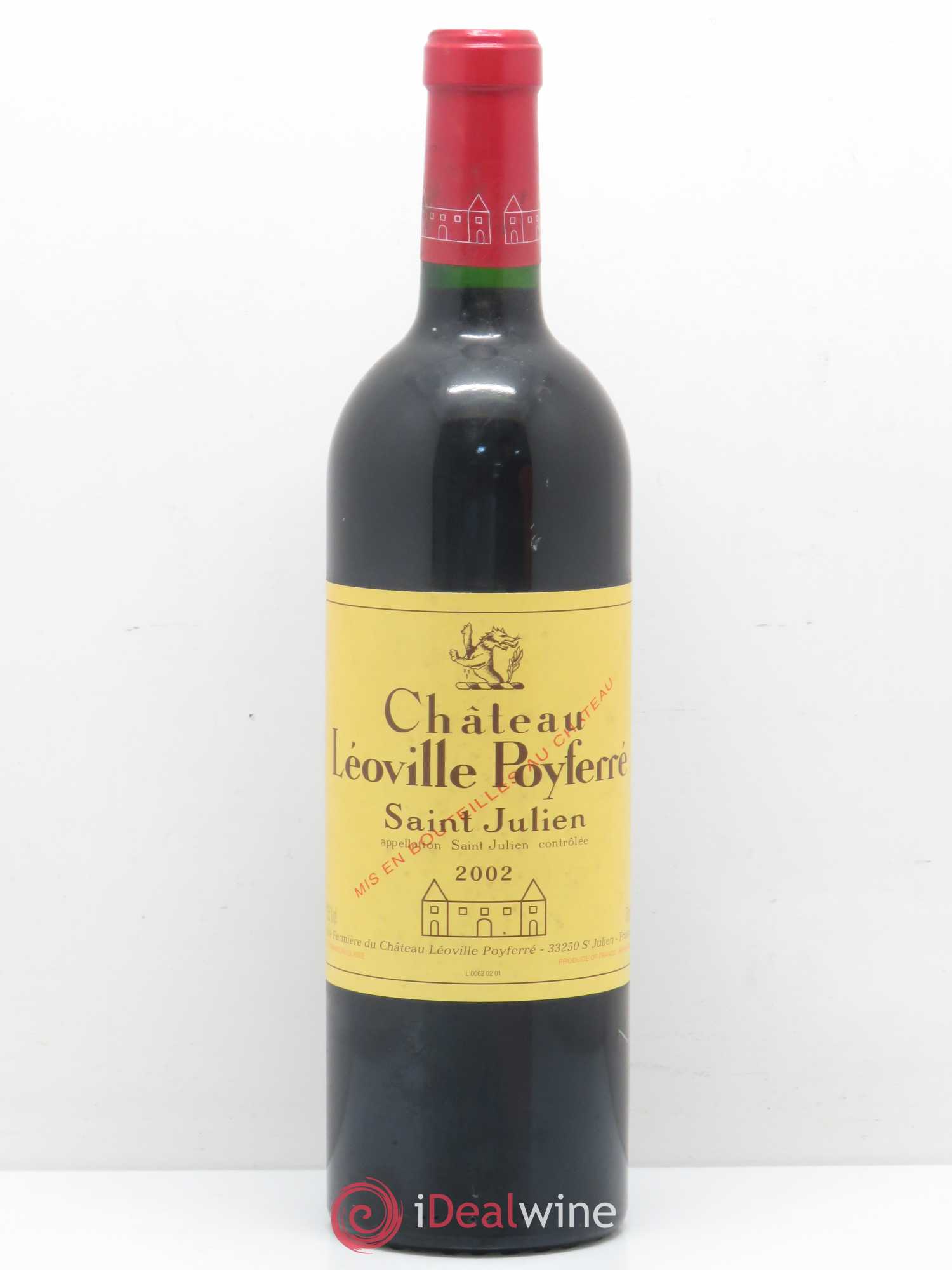 Château Léoville Poyferré 2ème Grand Cru Classé 2002 - Lot de 1 bouteille - 0